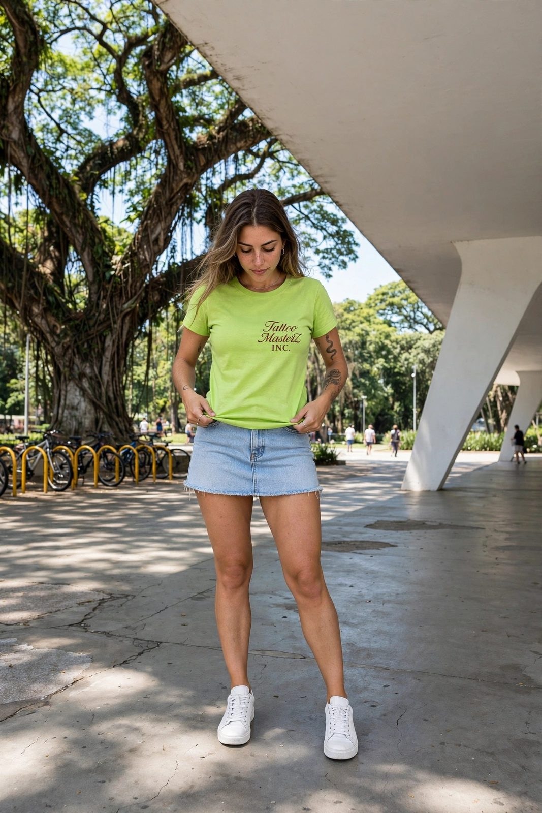 Baby Look Old MoneyZ — Verde Limão, vista 11