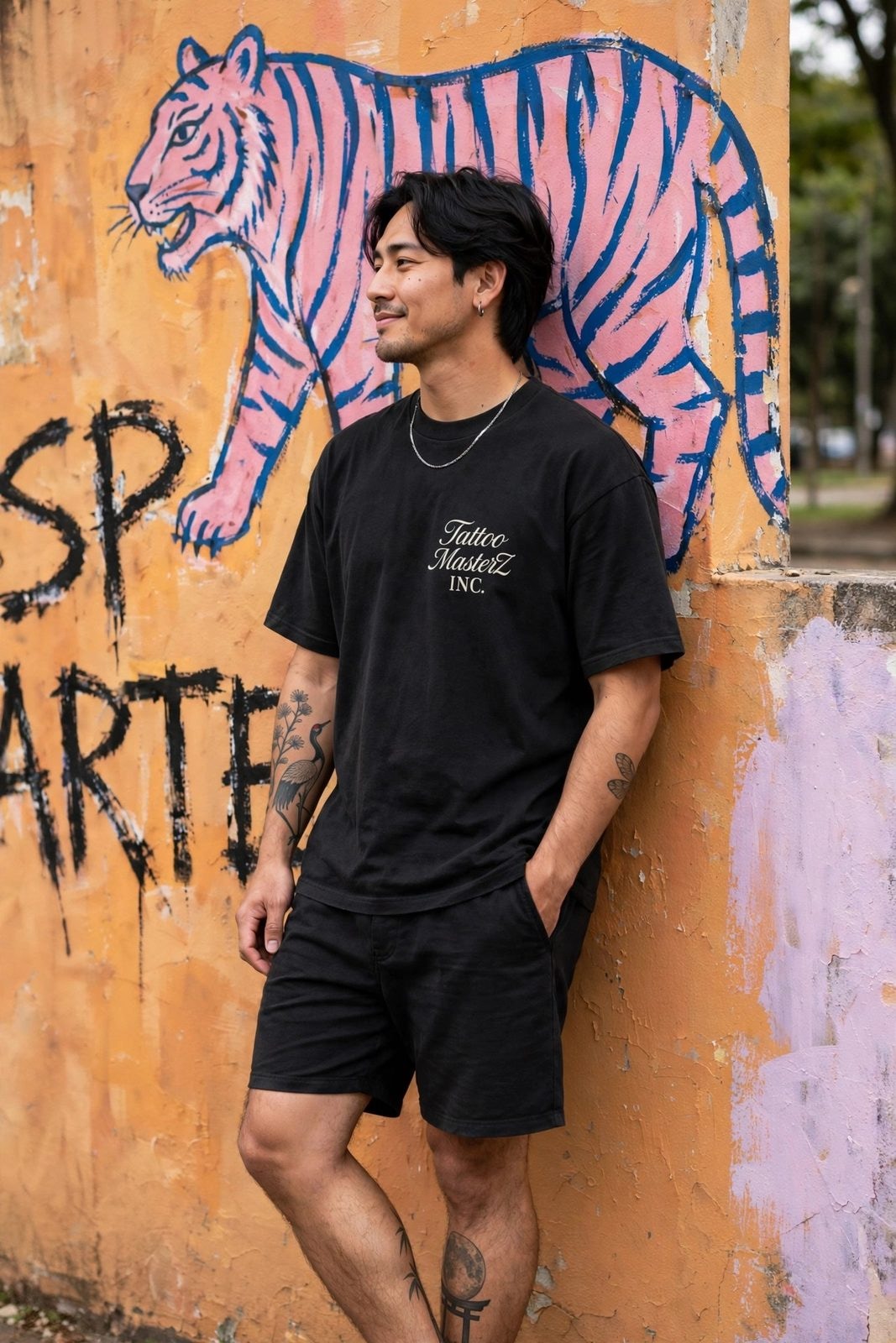 Camiseta Oversized Old MoneyZ — Preta, vista 1