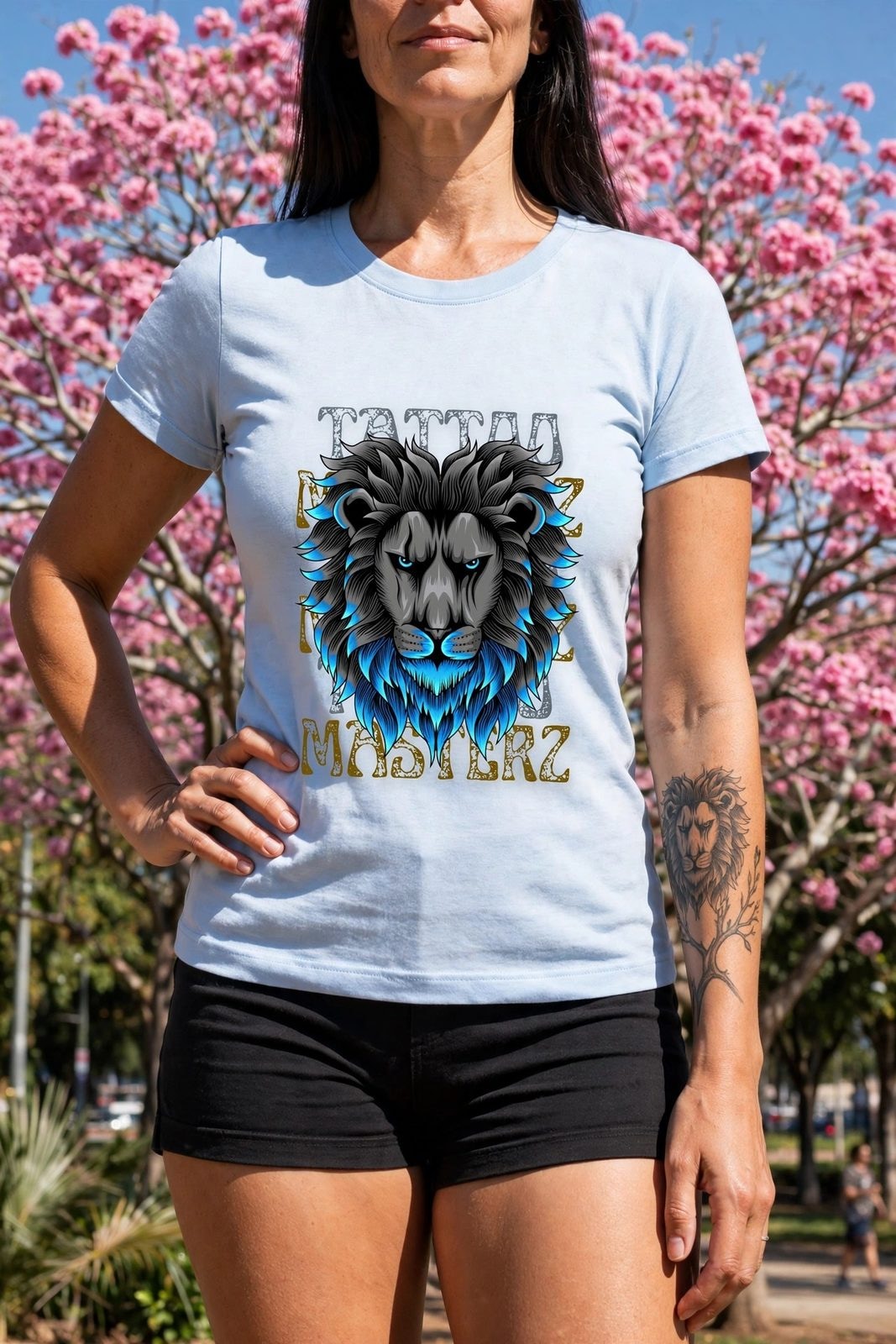 Baby Look LionZ — Azul Claro, vista 12