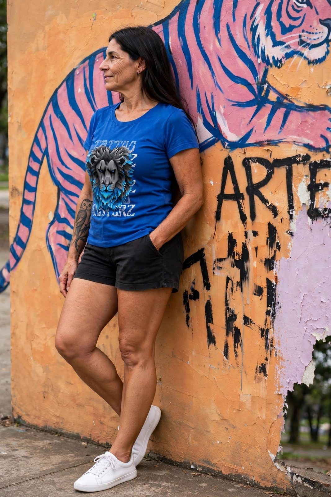 Baby Look LionZ — Azul Royal, vista 13