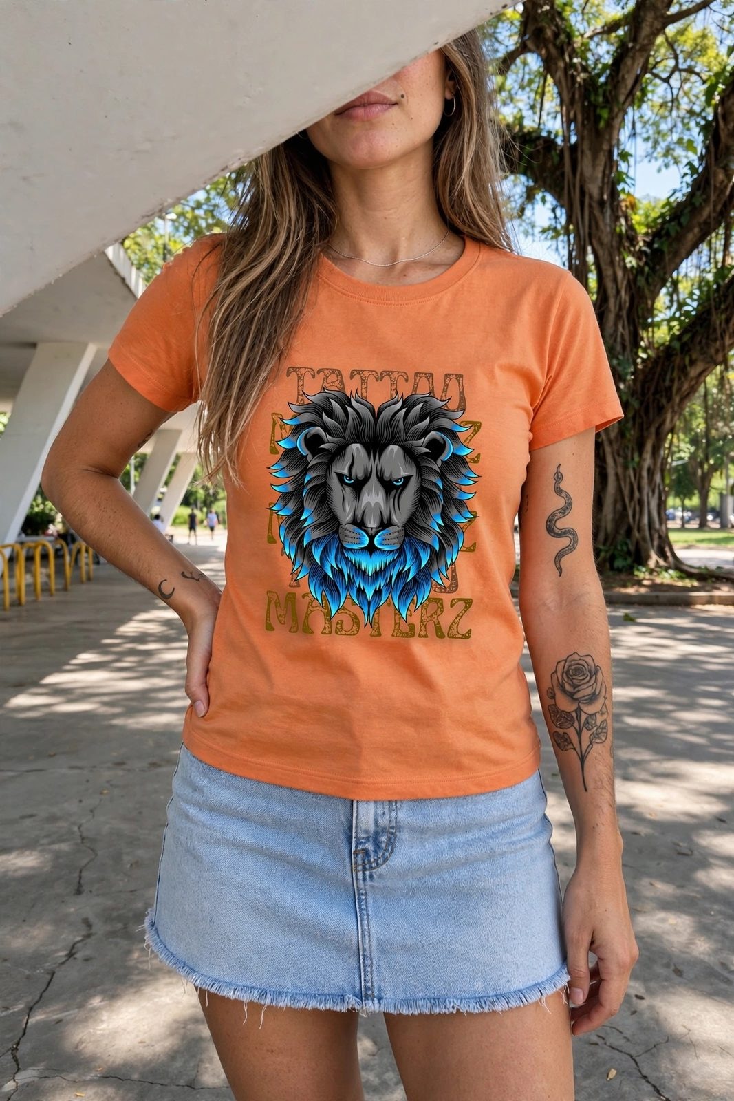 Baby Look LionZ — Laranja, vista 9