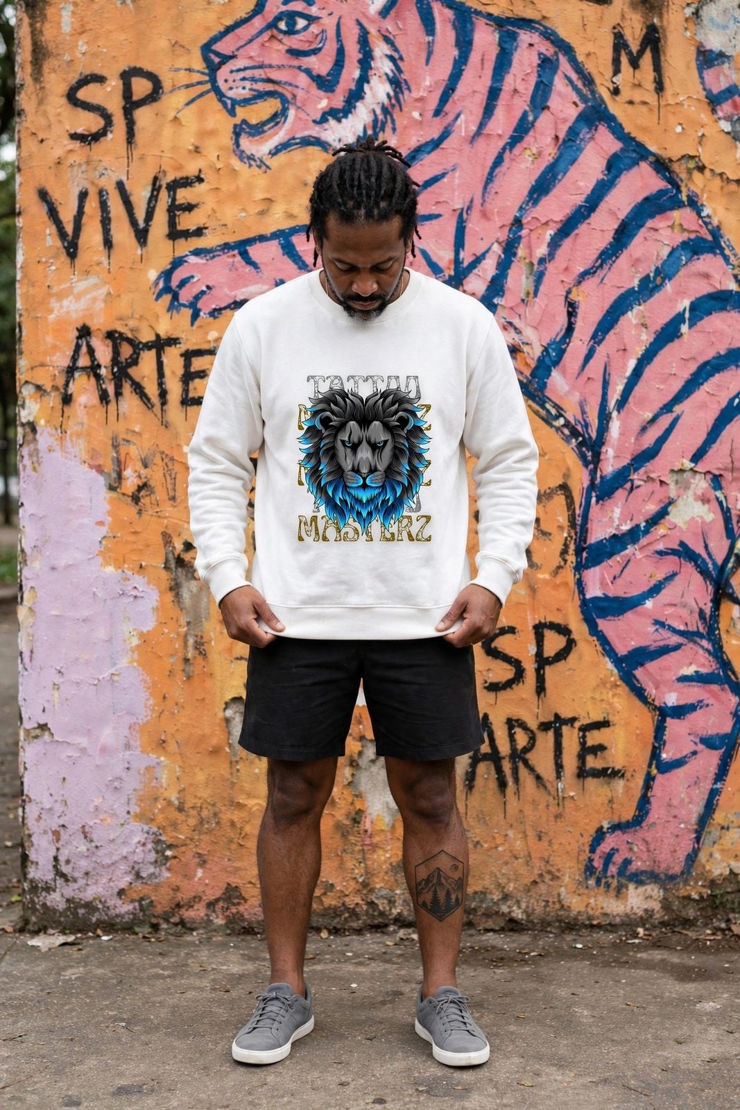 Moletom Careca LionZ — Branca, vista 3
