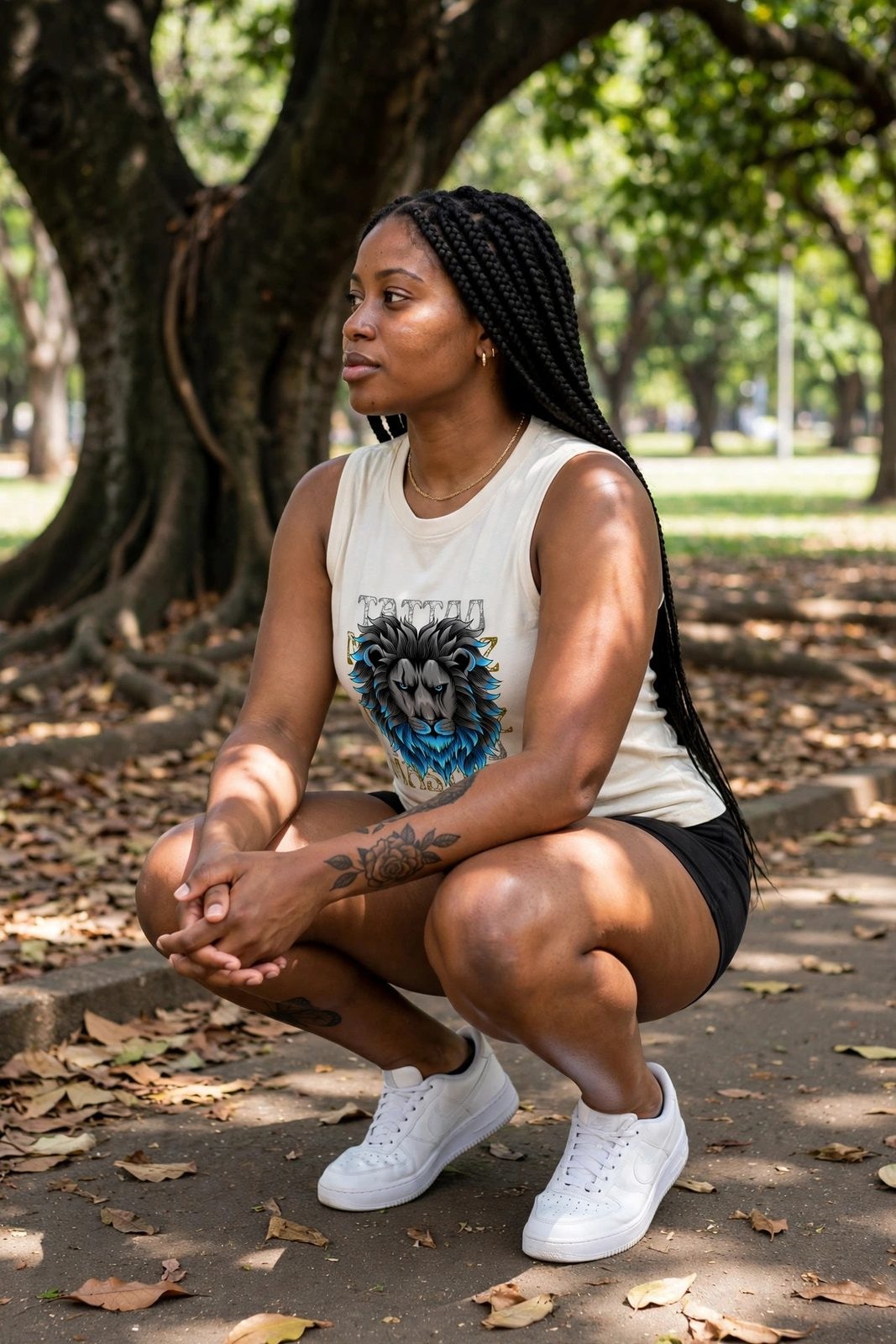Tank Top LionZ — Off-White, vista 3