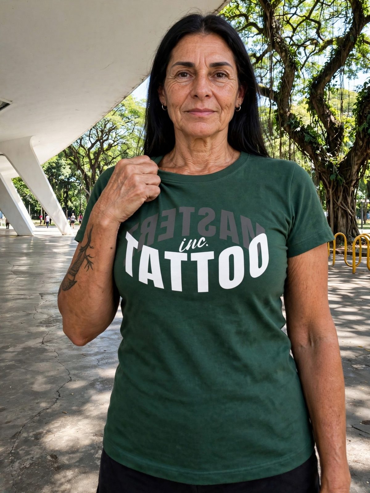Baby Look RingZ — Verde Escuro, vista 12