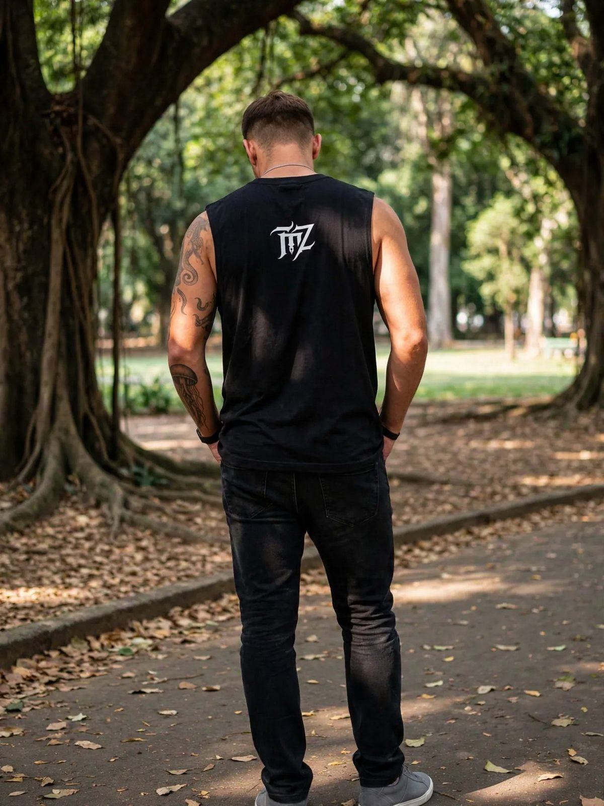 Tank Top RingZ — Preta, vista 2