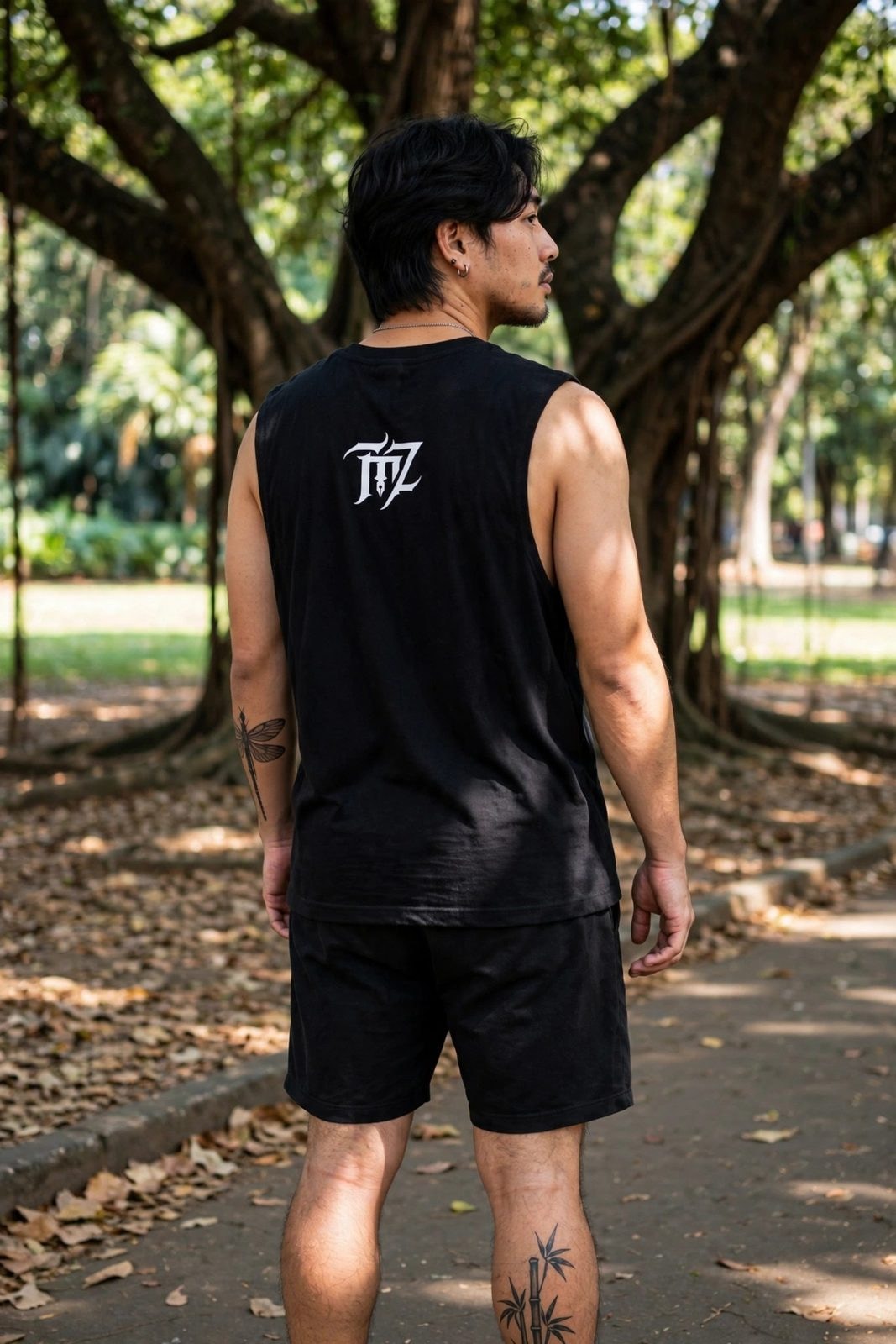 Tank Top TagZ — Preta, vista 2