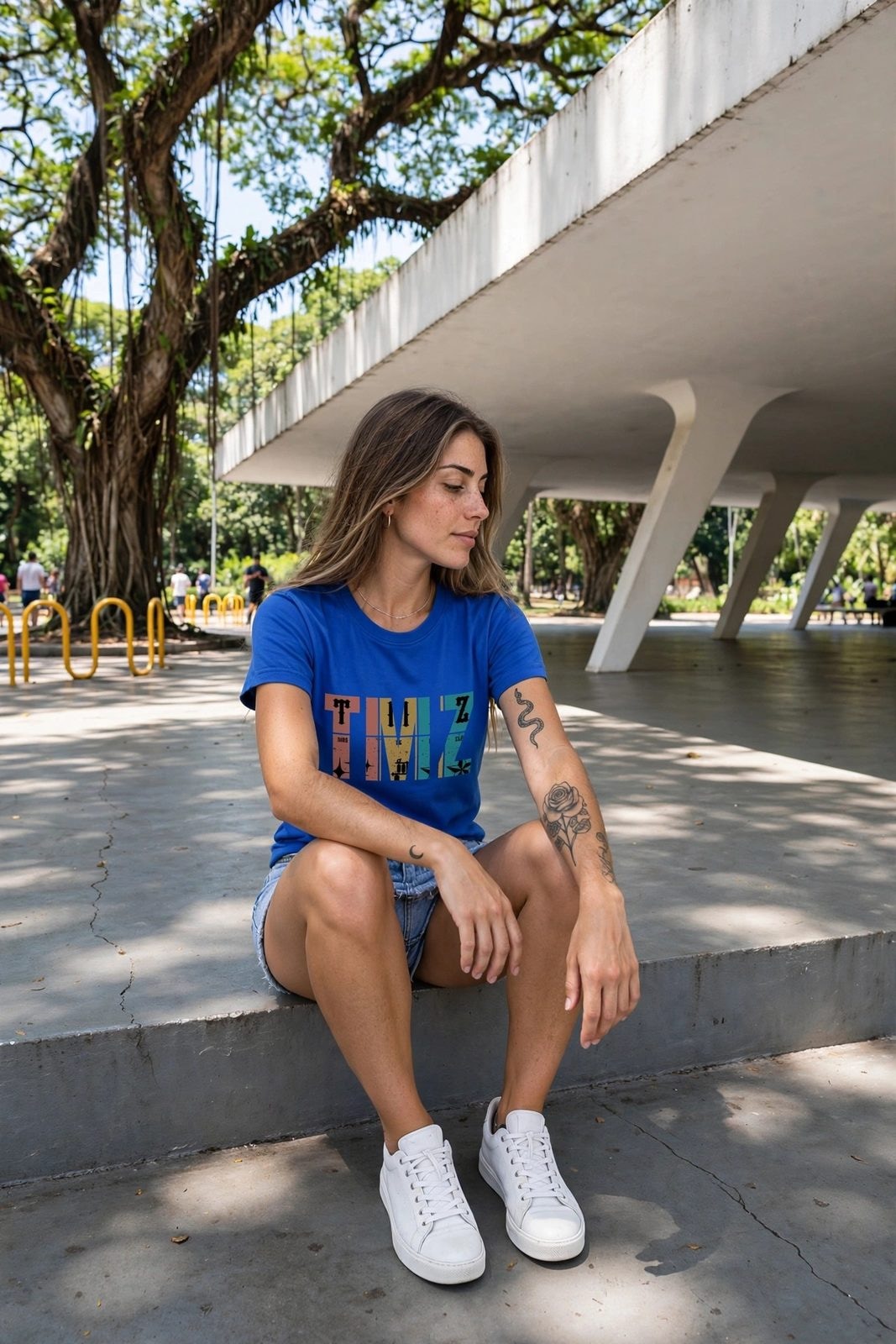 Baby Look RastaZ 2.0 — Azul Royal, vista 13