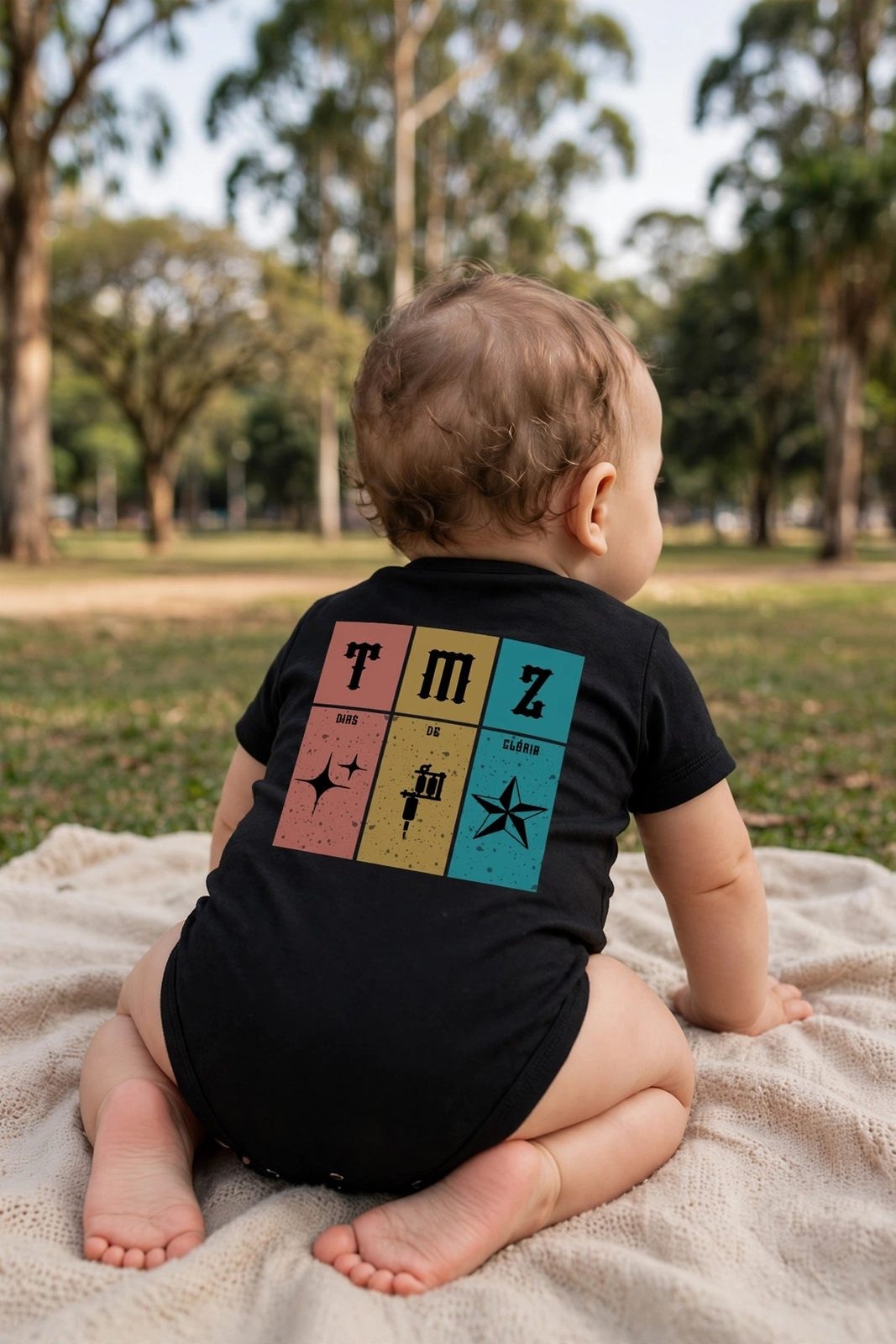 Body Baby RastaZ 2.0 — Preta, vista 2