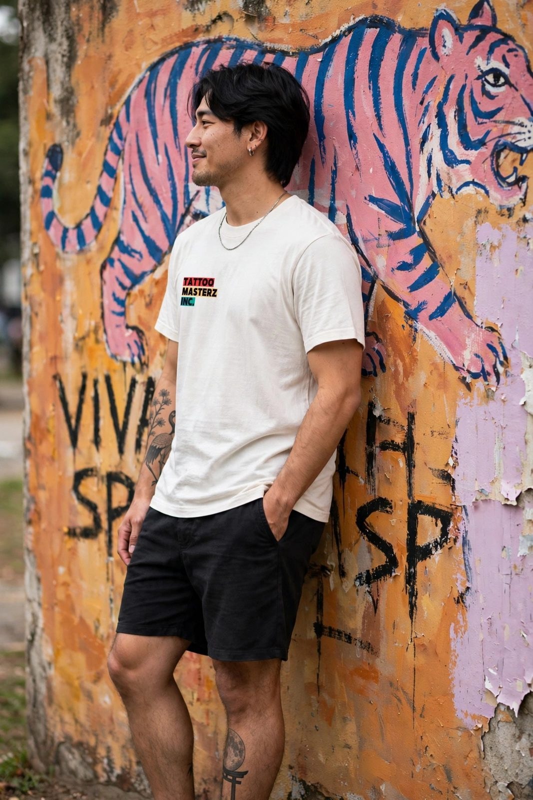 Camiseta Regular RastaZ — Off-White, vista 3