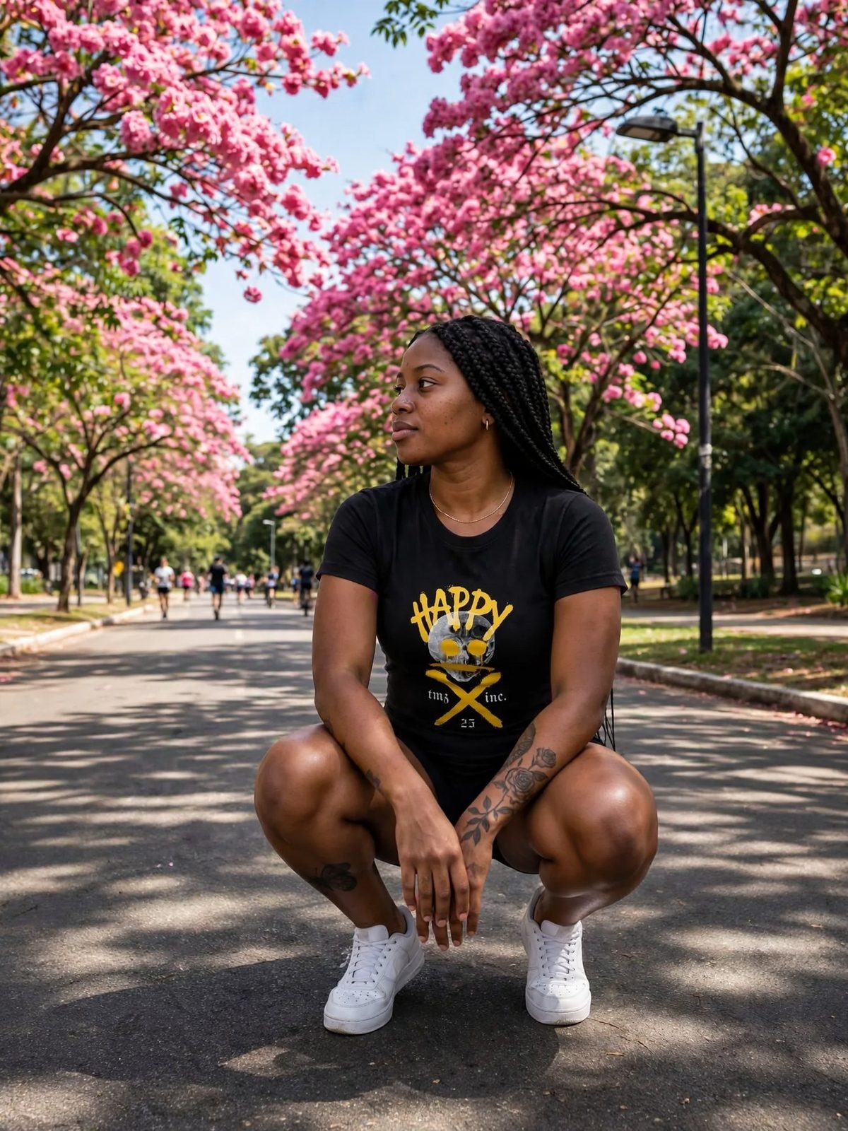 Baby Look SmileZ — Preta, vista 1