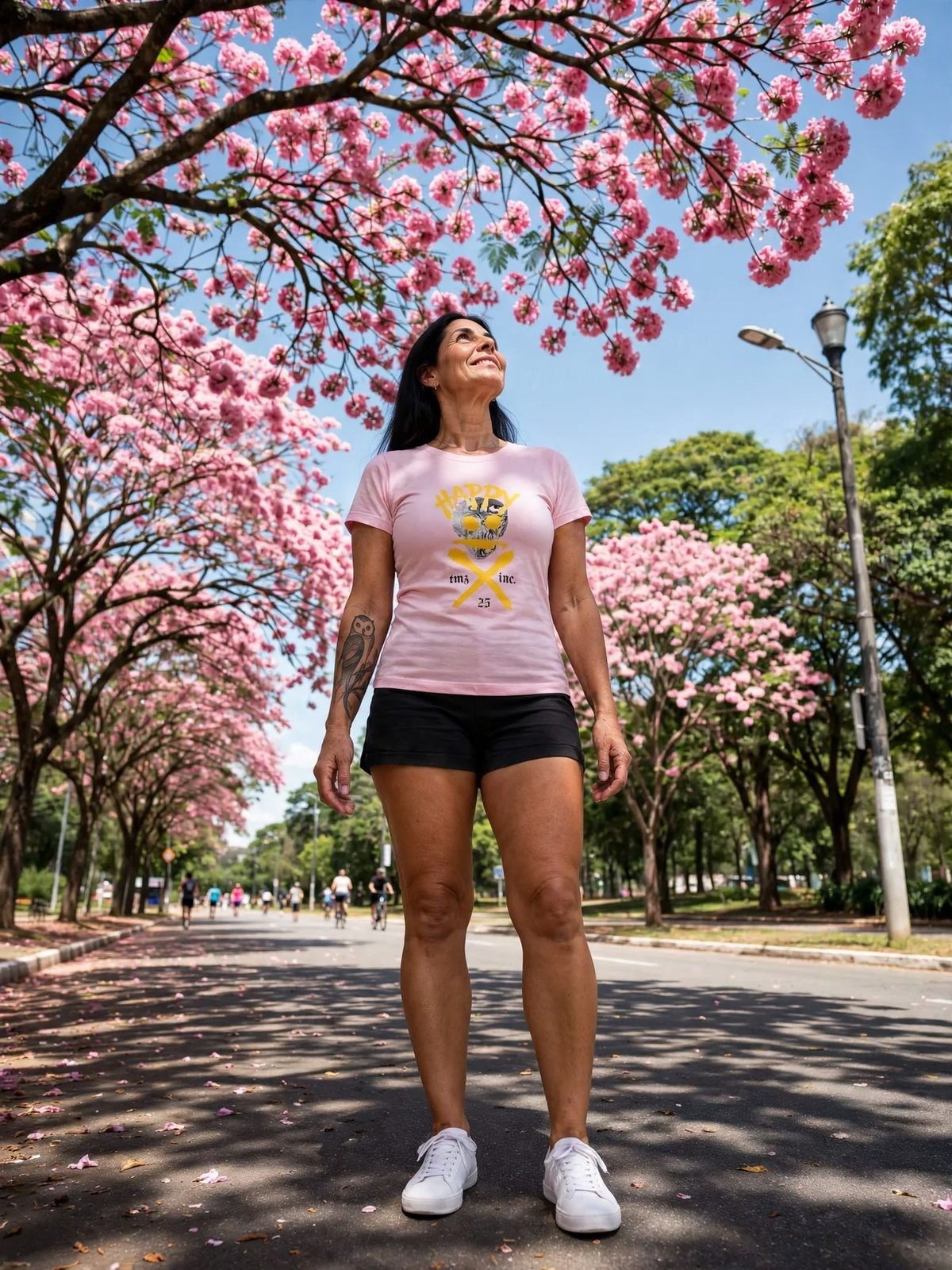Baby Look SmileZ — Rosa Bebê, vista 6