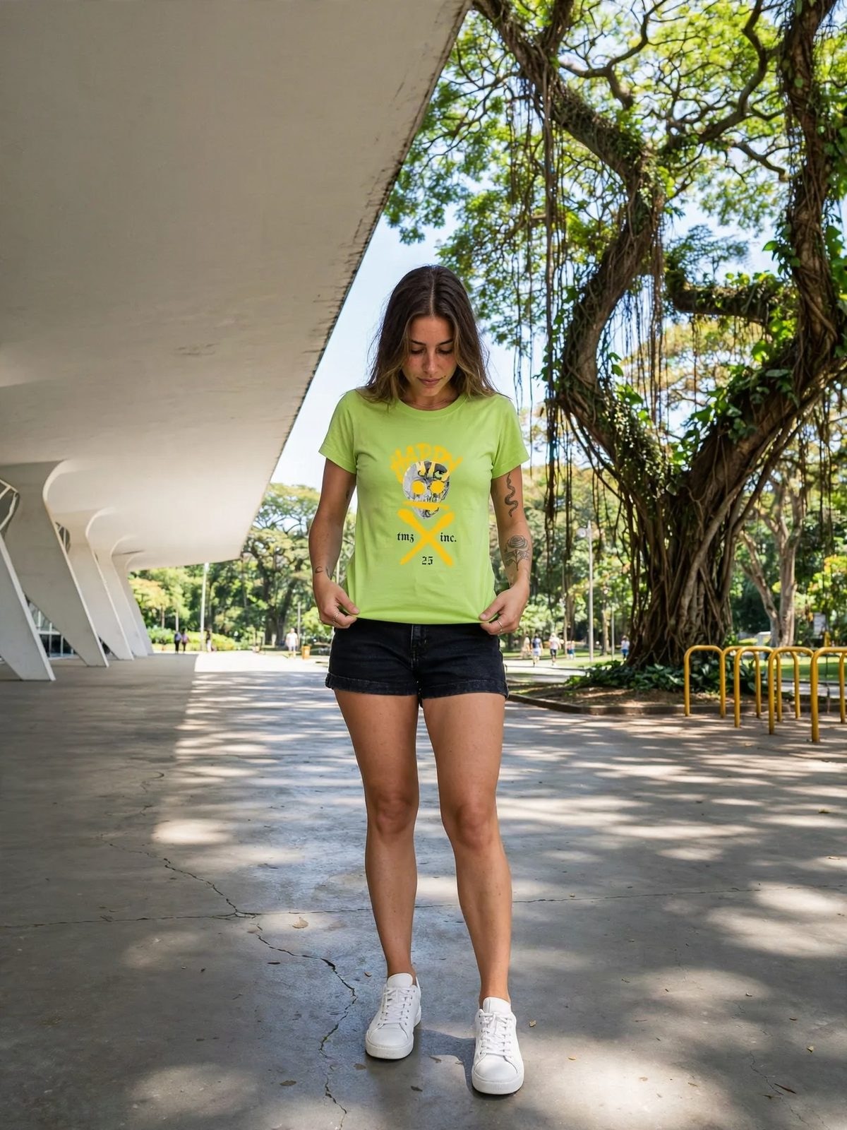 Baby Look SmileZ — Verde Limão, vista 8
