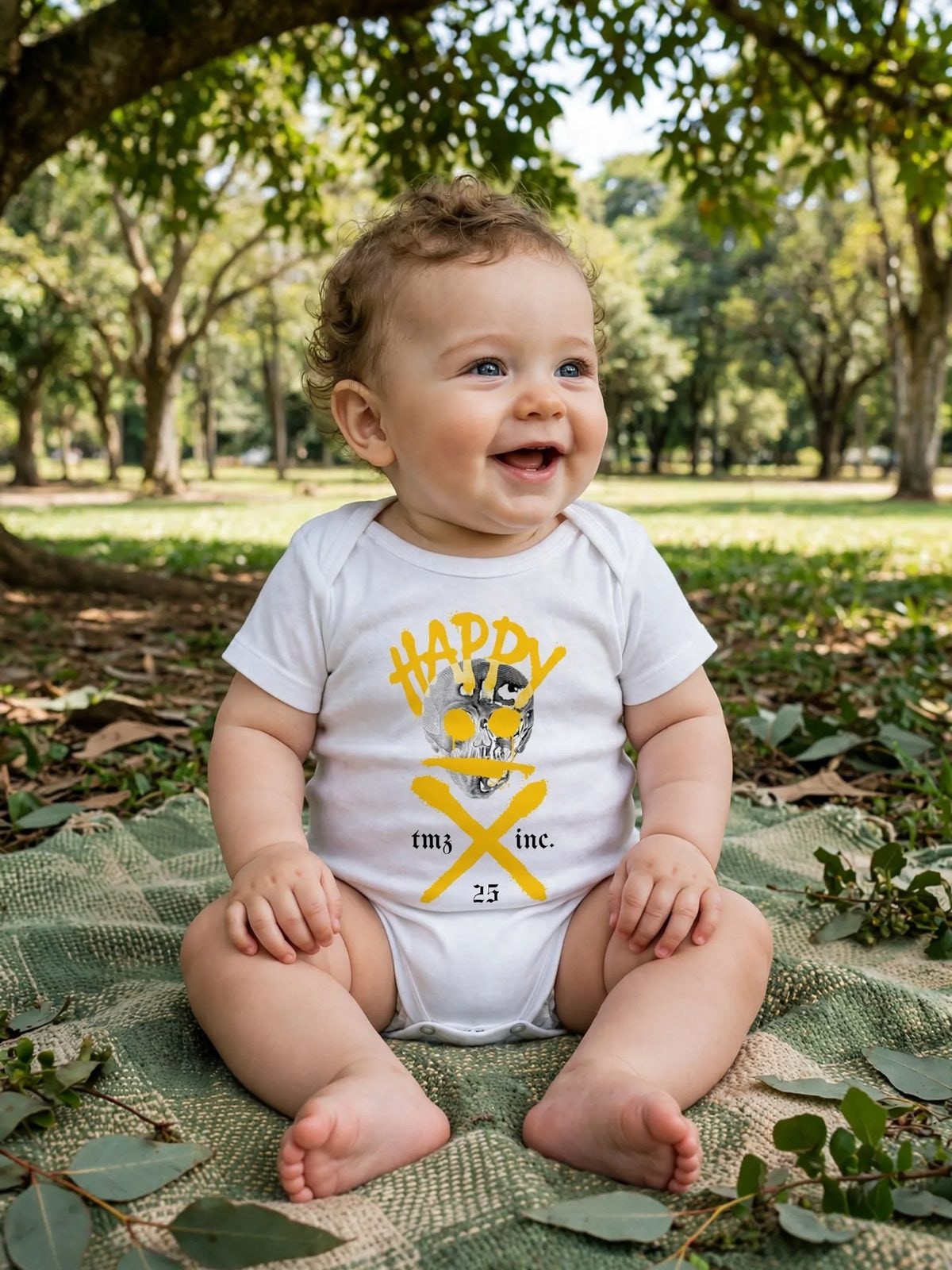 Body Baby SmileZ — Branca, vista 3