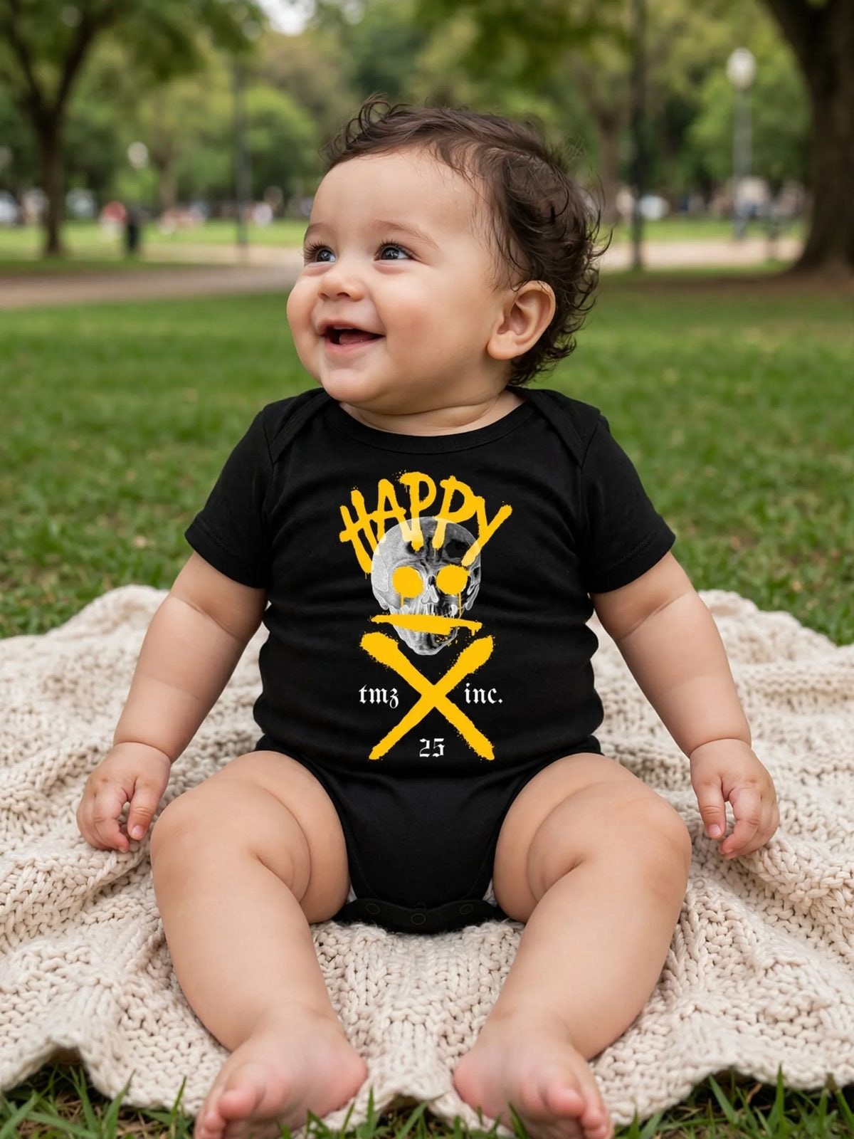 Body Baby SmileZ — Preta, vista 1