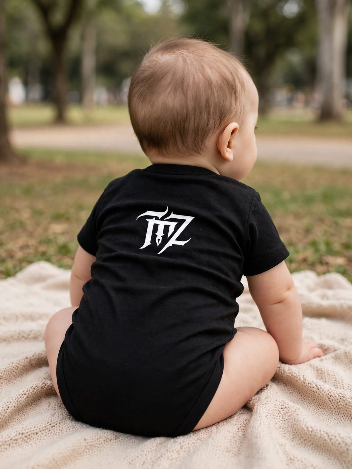 Body Baby SmileZ — Preta, vista 2