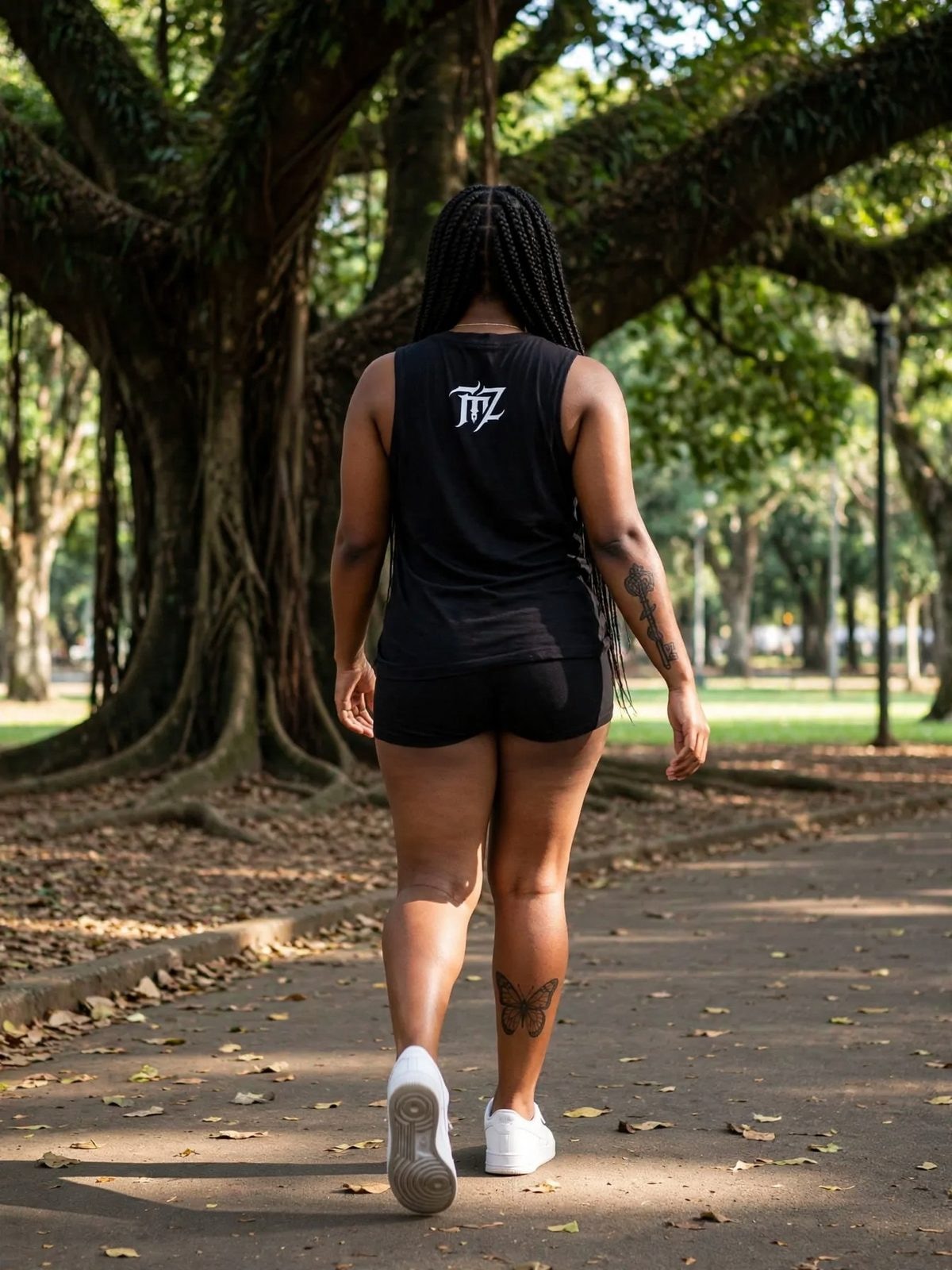 Tank Top SmileZ — Preta, vista 2
