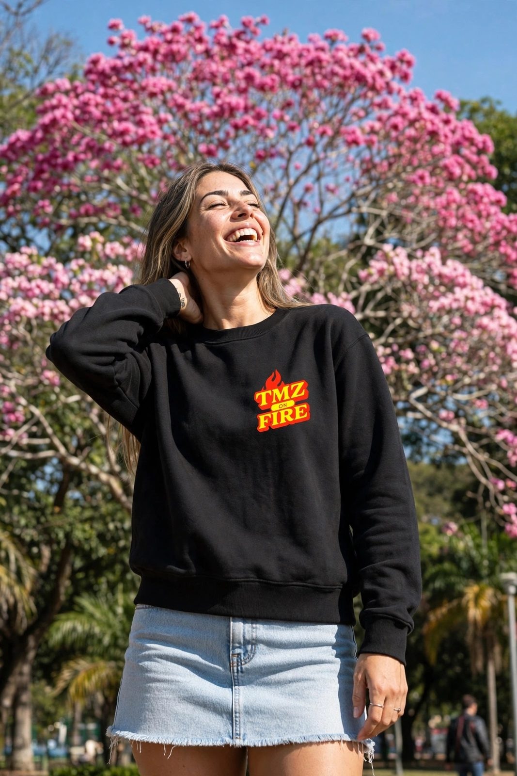 Moletom Careca TMZ Fire — Preta, vista 1
