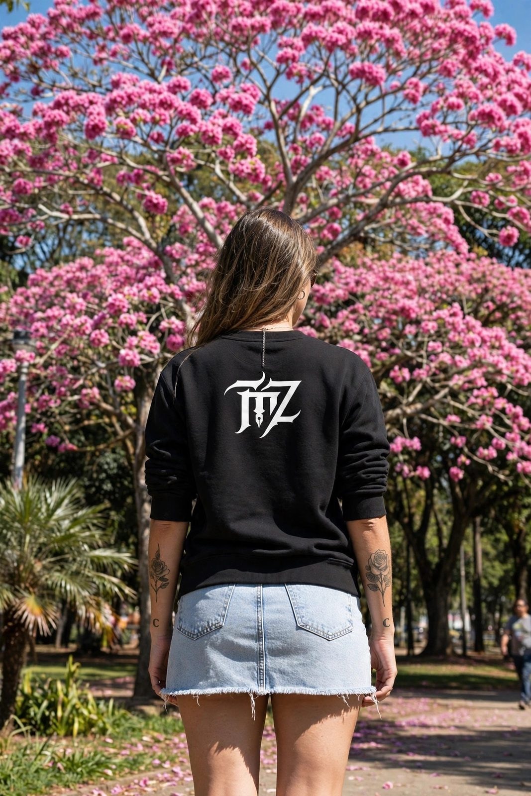 Moletom Careca TMZ Fire — Preta, vista 2