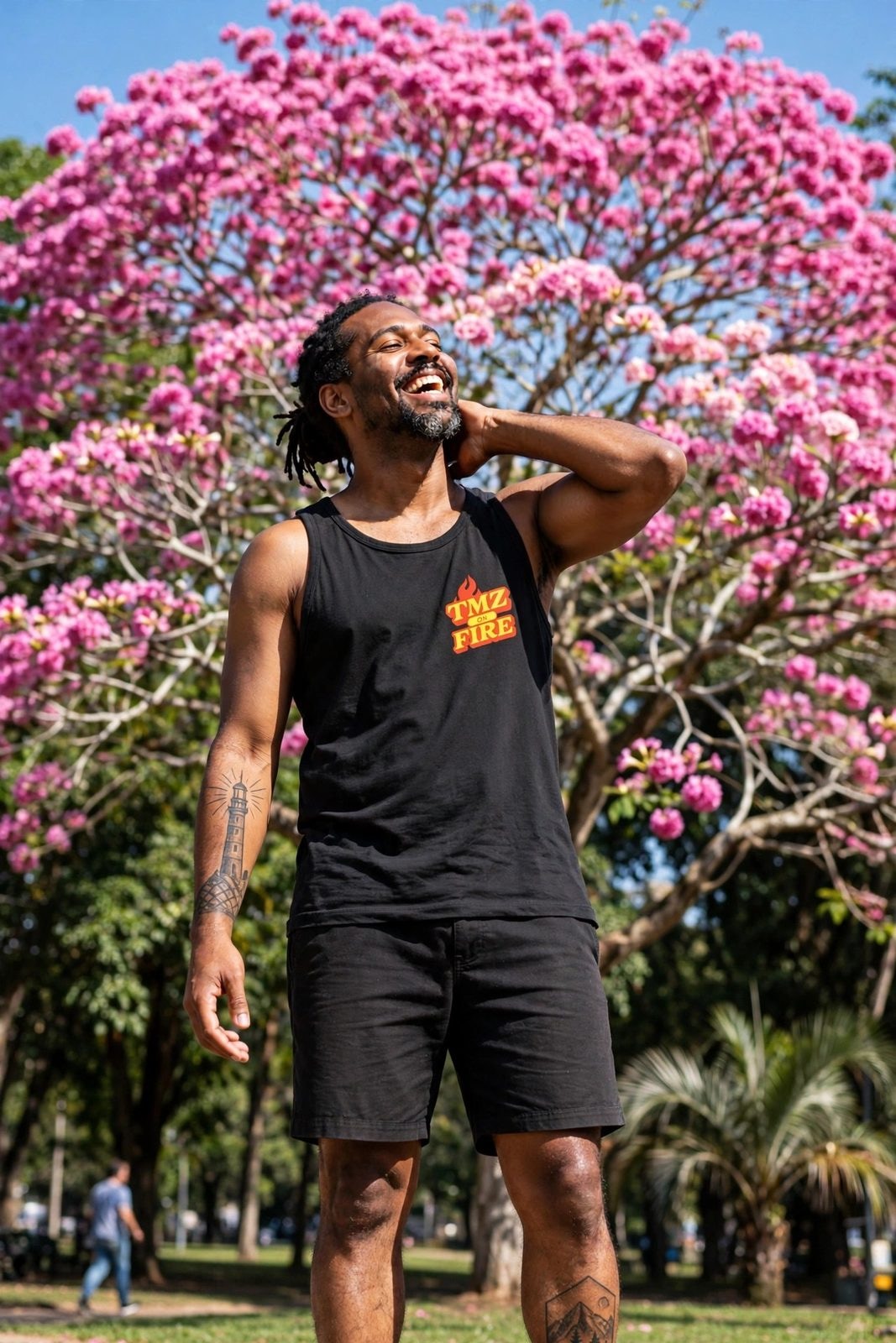 Regata TMZ Fire — Preta, vista 3