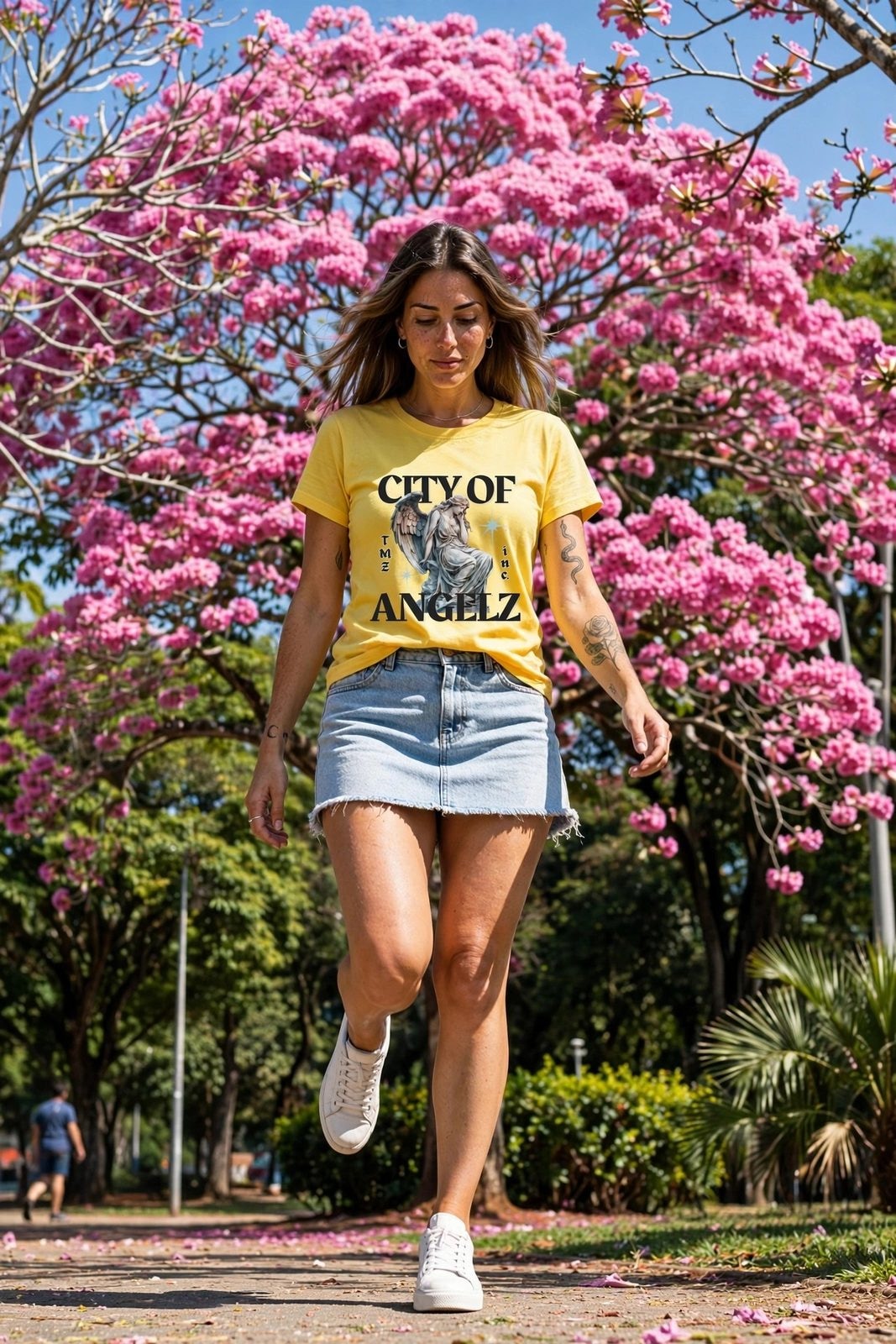 Baby Look City of AngelZ — Amarela, vista 8