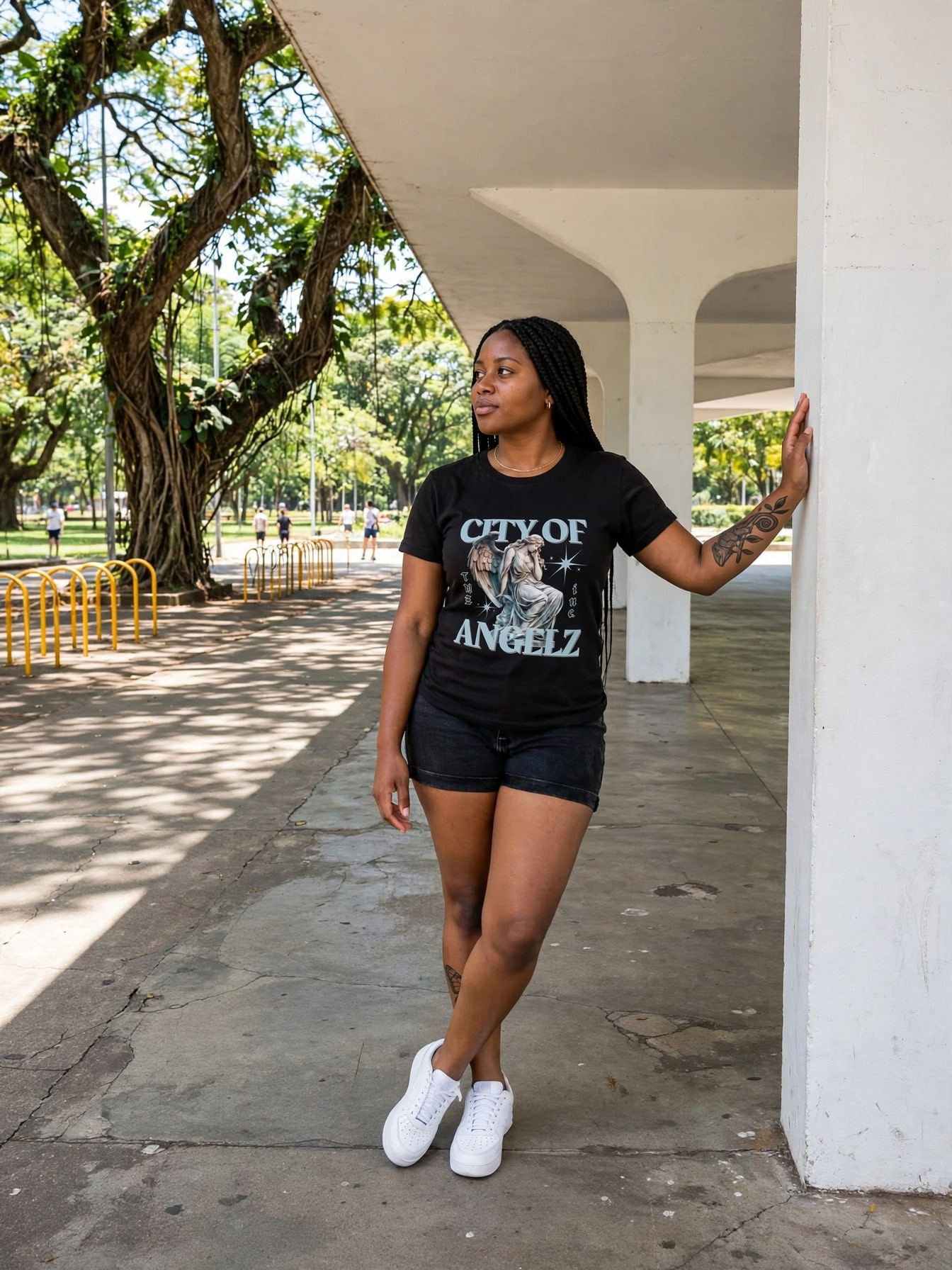 Baby Look City of AngelZ — Preta, vista 1