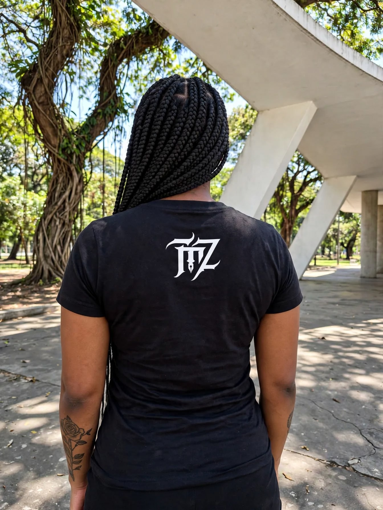 Baby Look City of AngelZ — Preta, vista 2