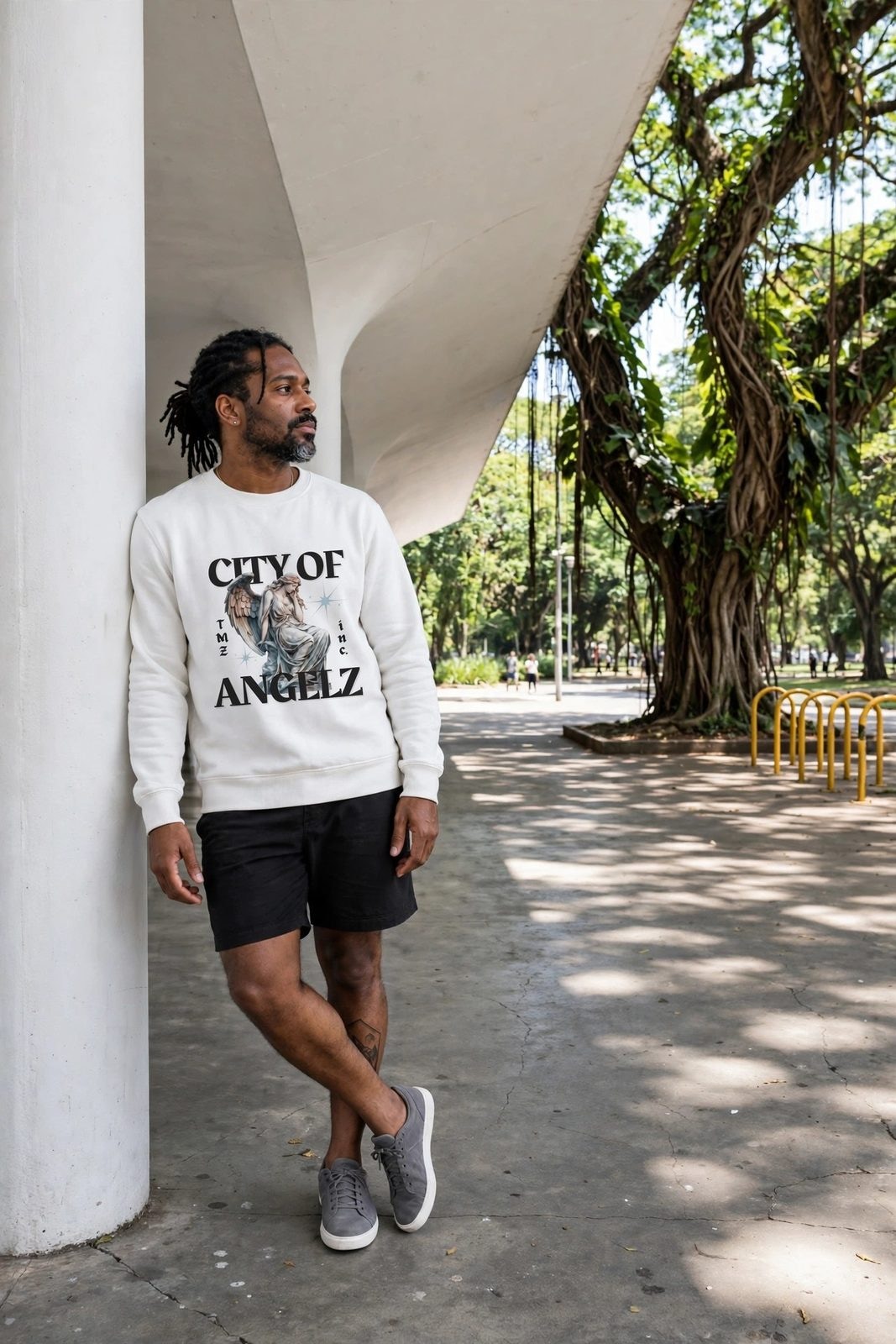 Moletom Careca City of AngelZ — Branca, vista 3