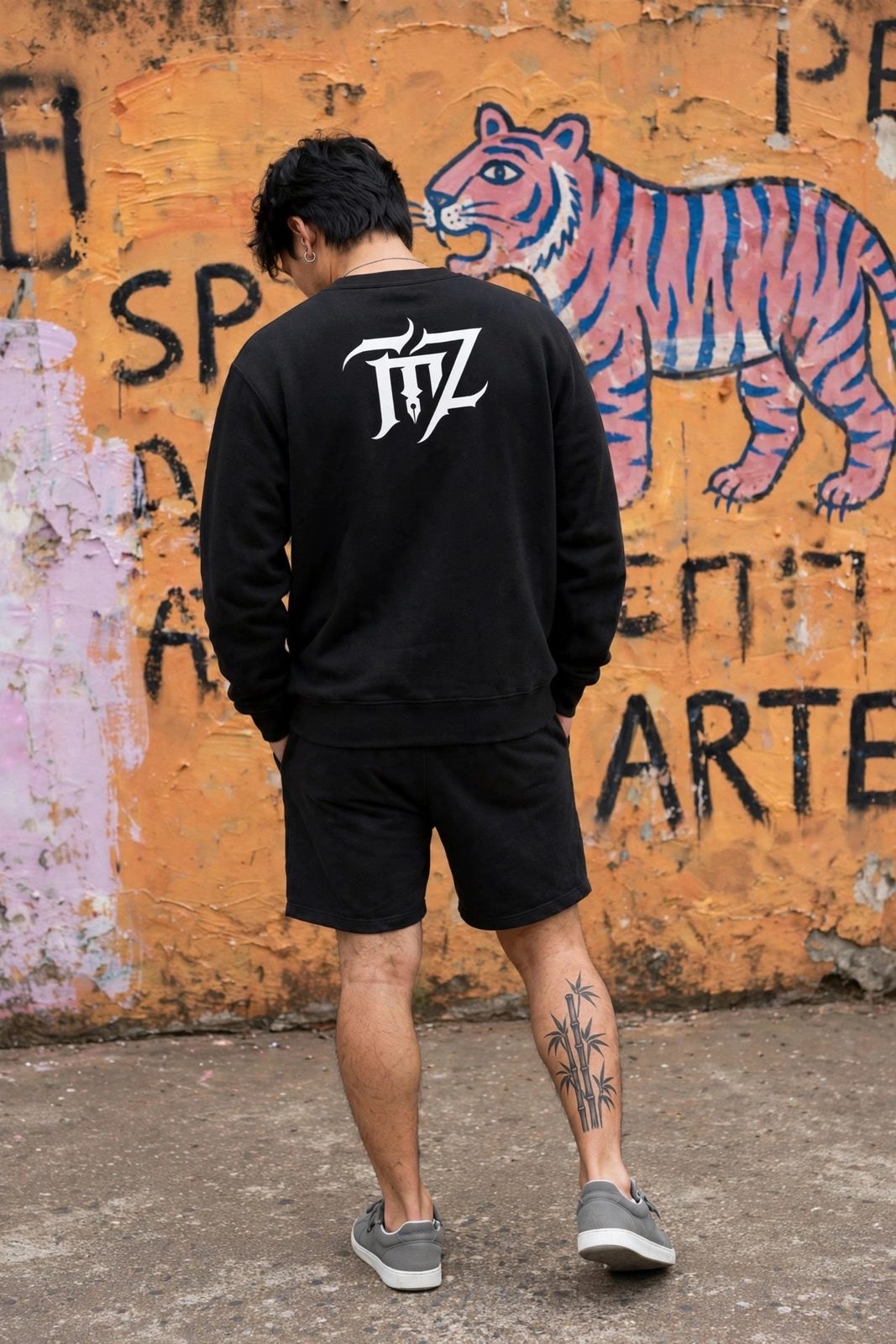 Moletom Careca City of AngelZ — Preta, vista 2