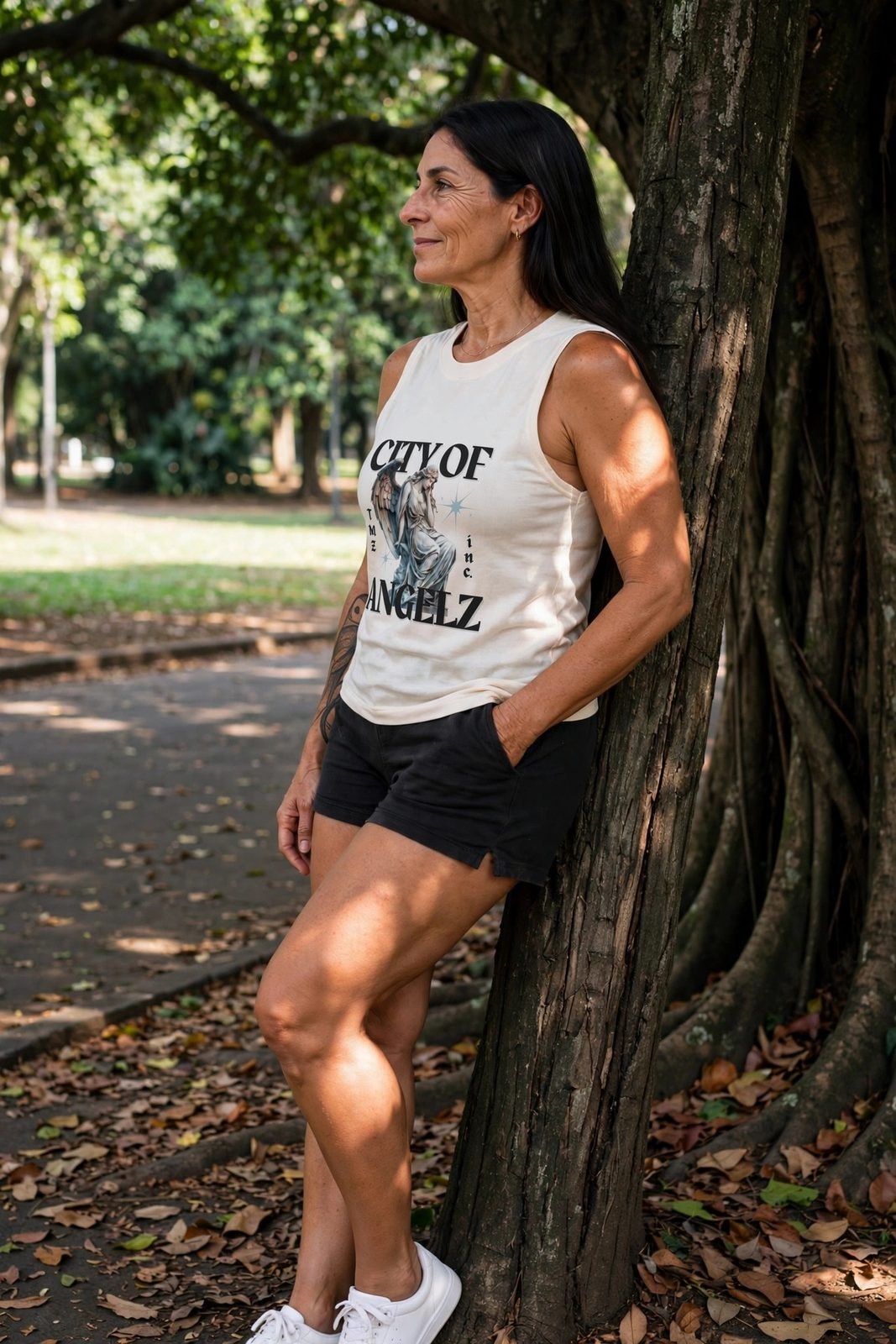 Tank Top City of AngelZ — Off-White, vista 3