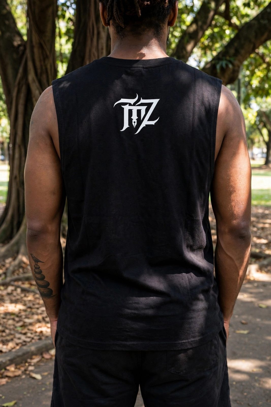 Tank Top City of AngelZ — Preta, vista 2