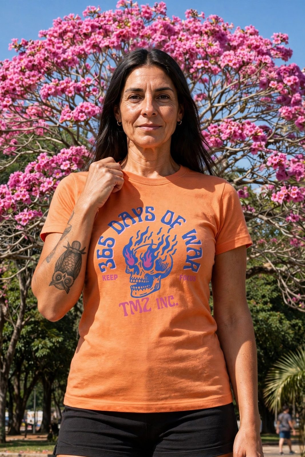 Baby Look Dias de Luta. Dias de GlóriaZ — Laranja, vista 7