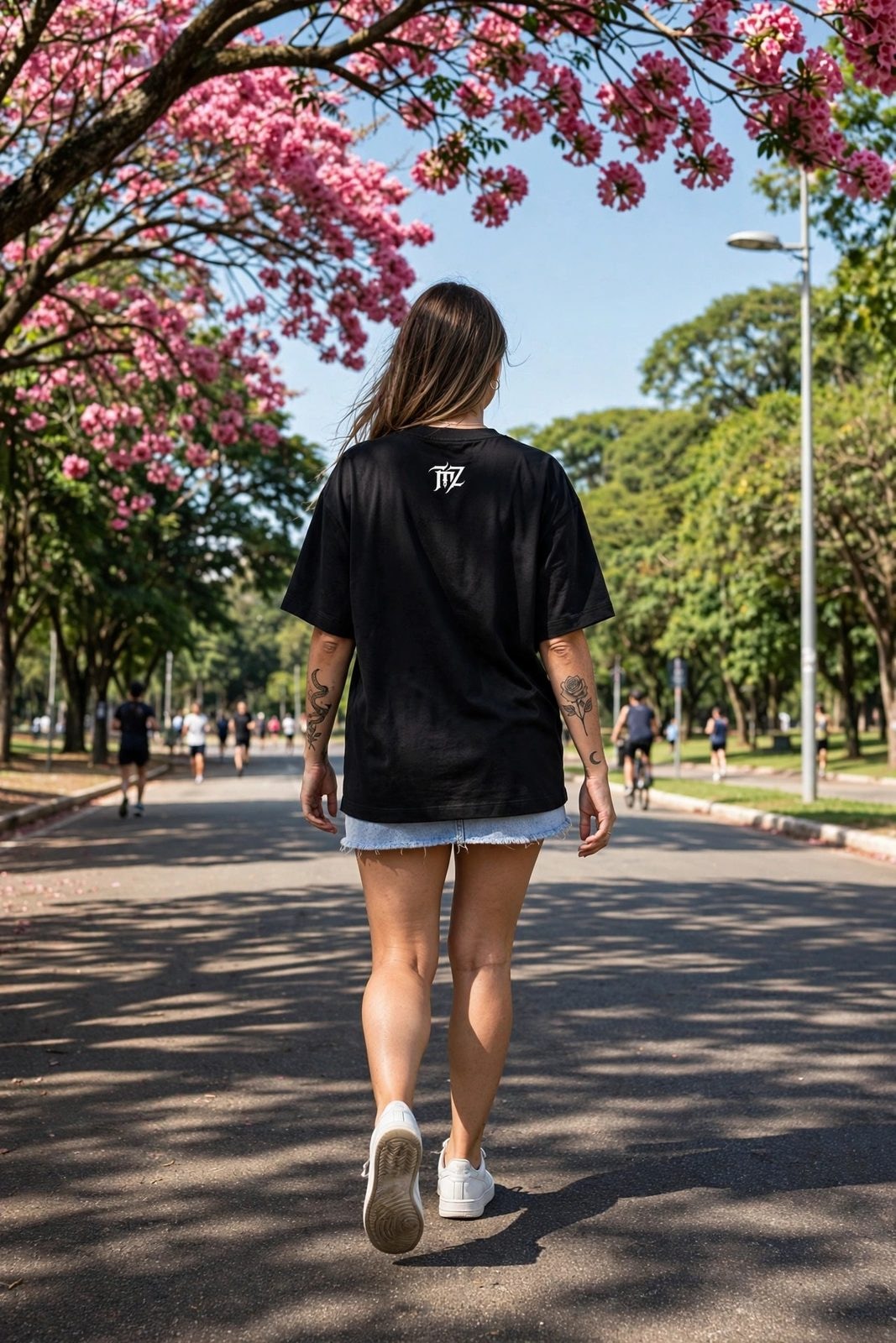 Camiseta Oversized Heavy Dias de Luta. Dias de GlóriaZ — Preta, vista 2