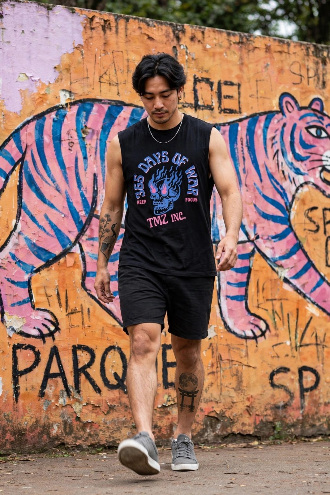 Tank Top Dias de Luta. Dias de GlóriaZ — Preta, vista 1