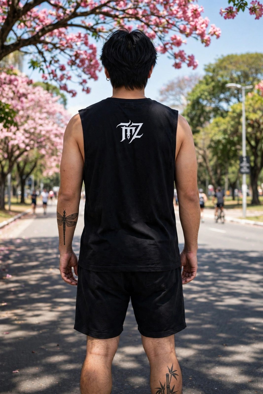 Tank Top Dias de Luta. Dias de GlóriaZ — Preta, vista 2