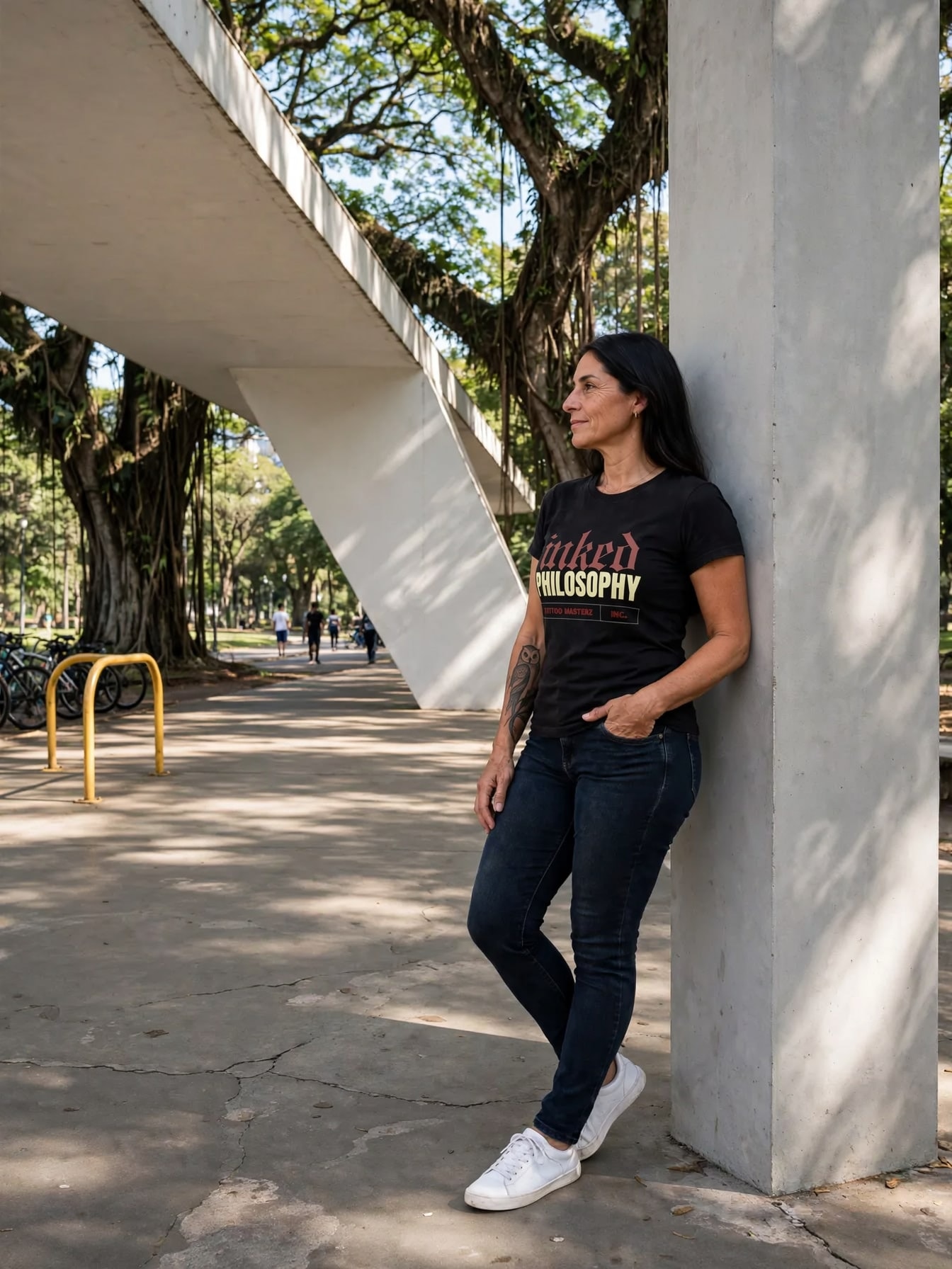 Baby Look Inked Philosophy — Preta, vista 1