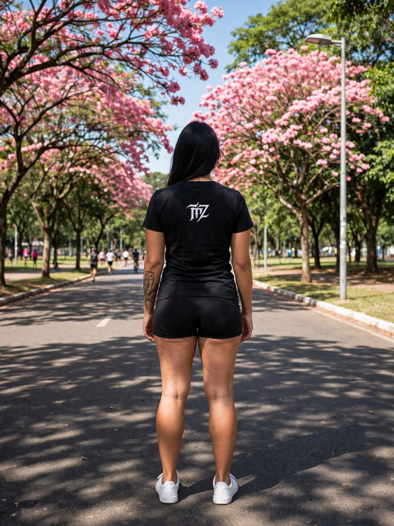 Baby Look Inked Philosophy — Preta, vista 2