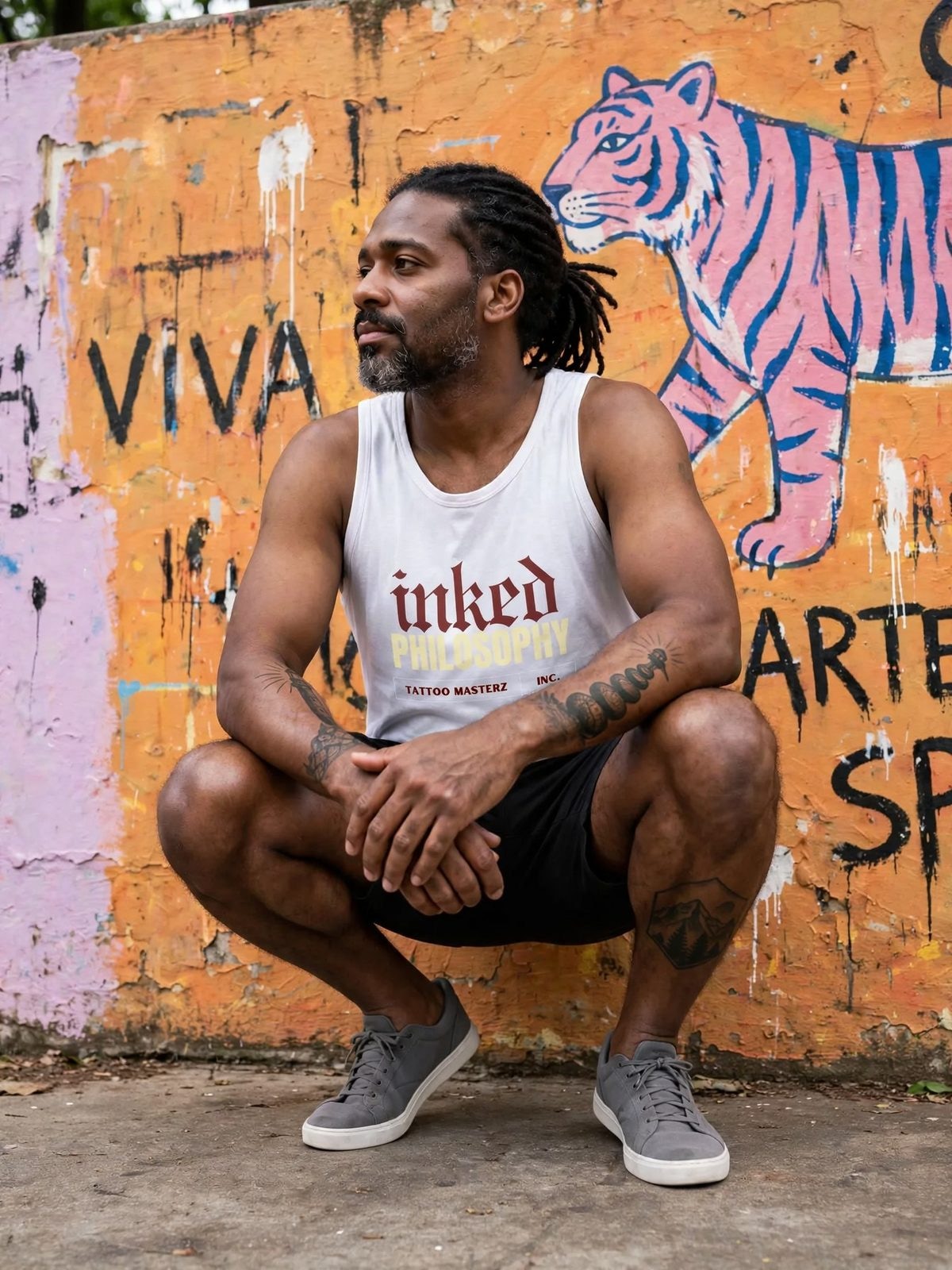Regata Inked Philosophy — Branca, vista 4