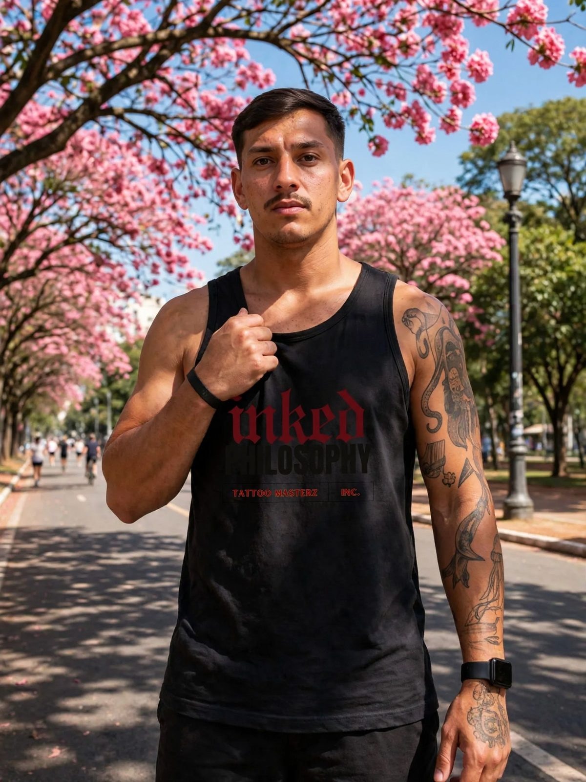 Regata Inked Philosophy — Preta, vista 1