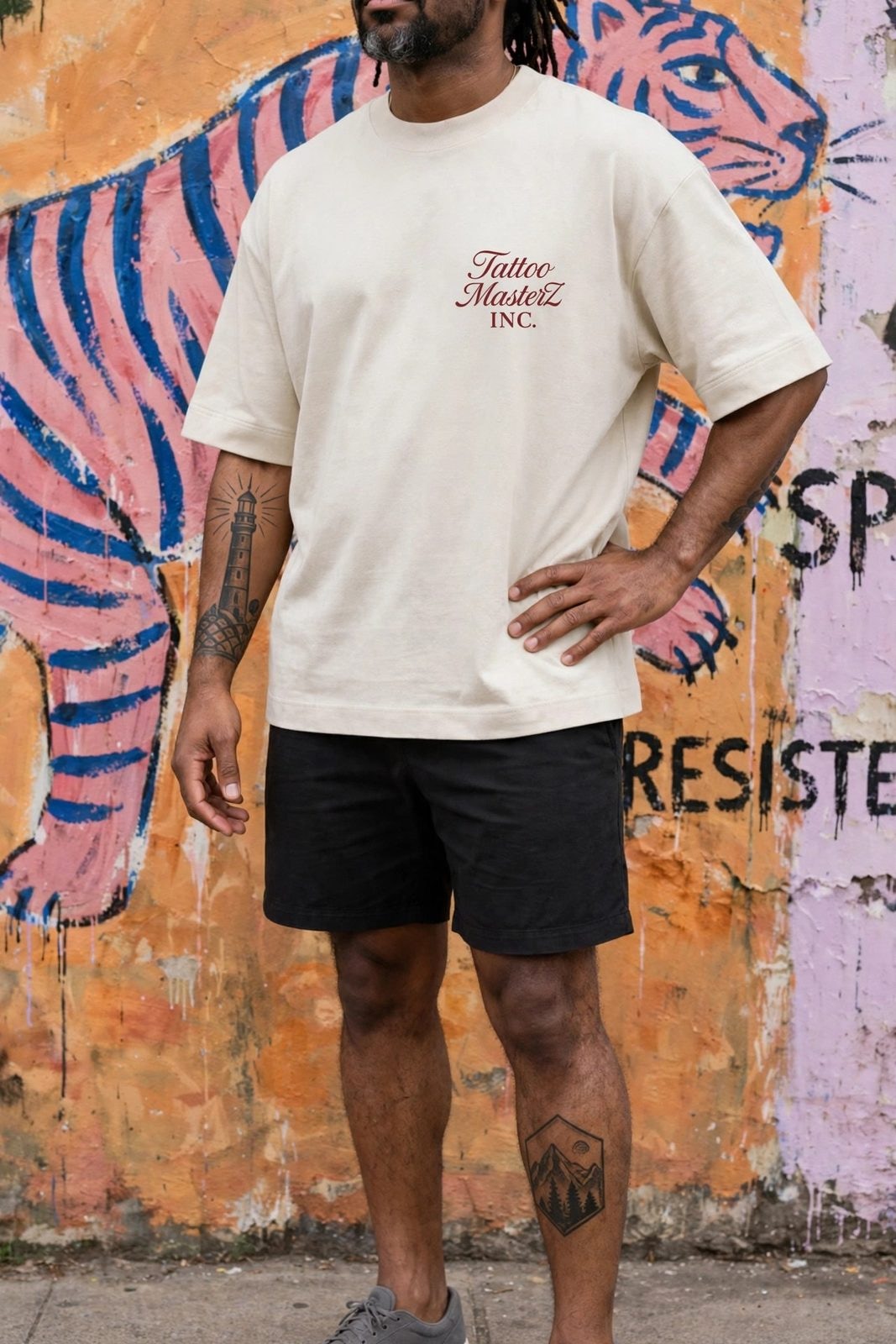 Camiseta Oversized Heavy Old MoneyZ — Off-White, vista 3