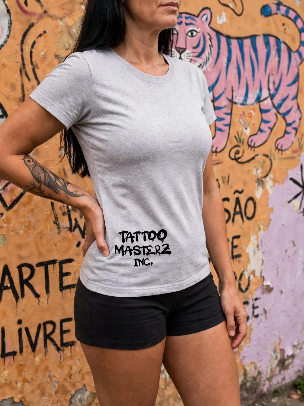 Baby Look TagZ — Cinza, vista 4