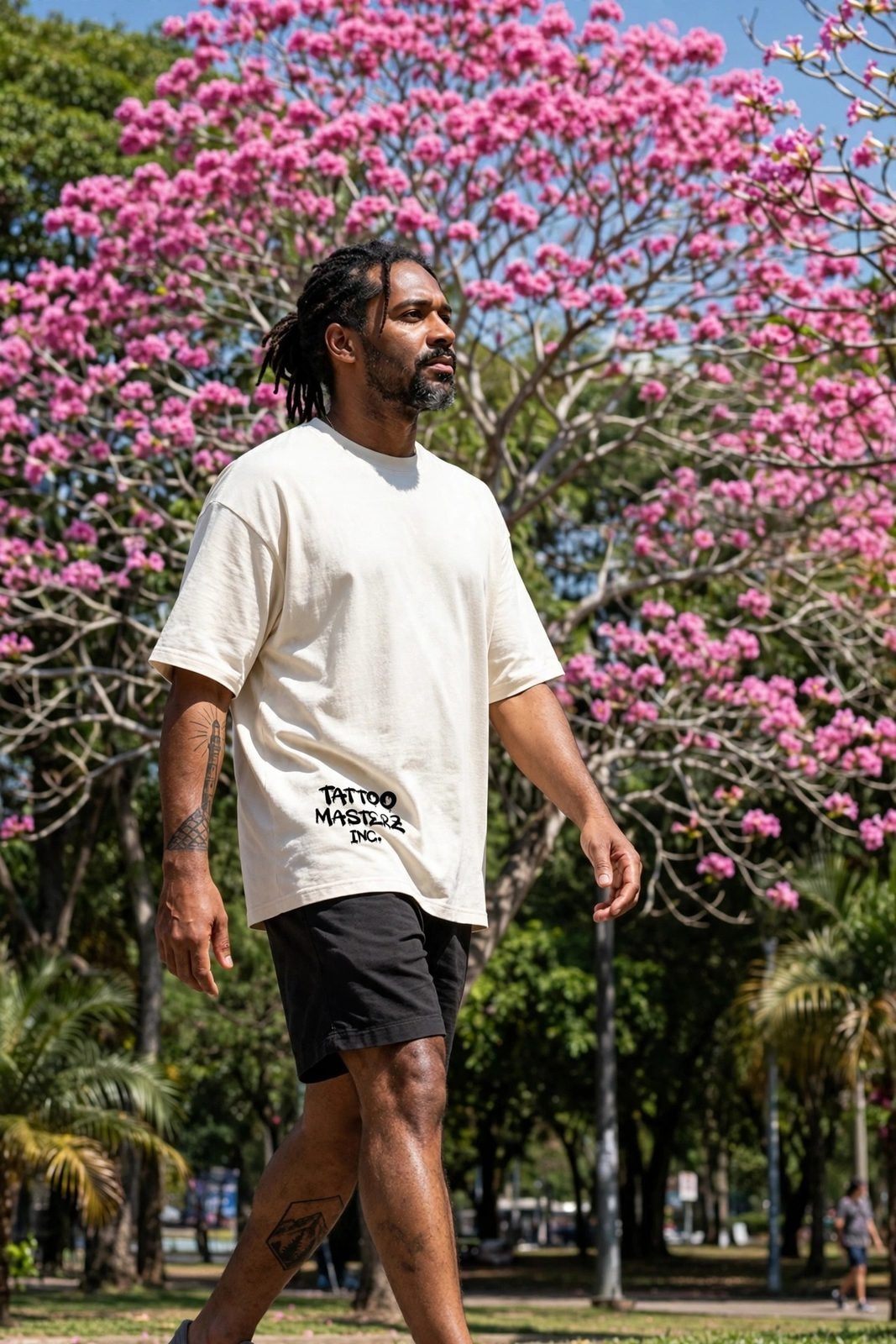 Camiseta Oversized TagZ — Off-White, vista 3