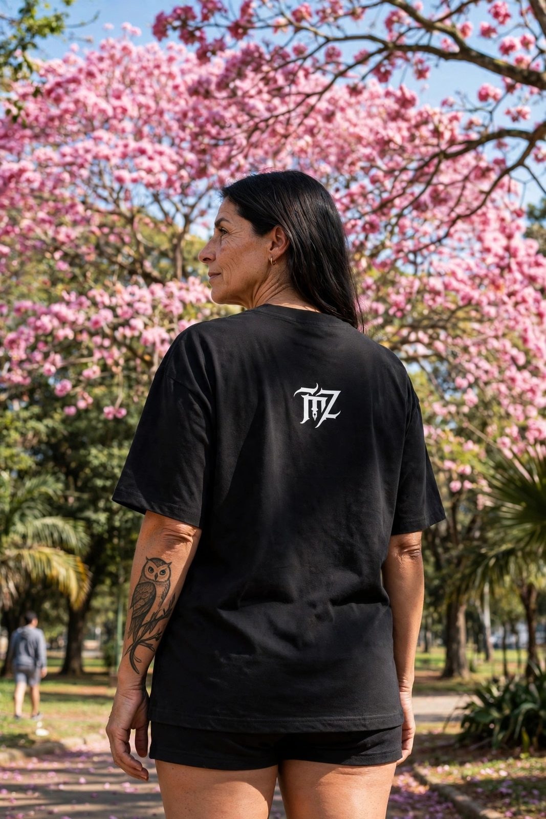 Camiseta Oversized TagZ — Preta, vista 2