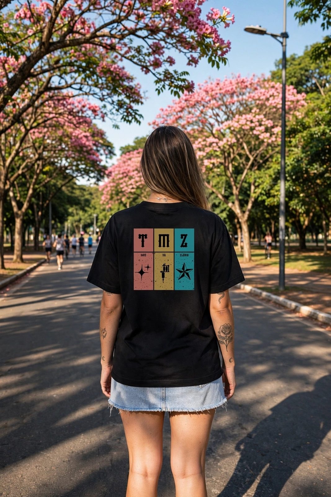 Camiseta Oversized Heavy RastaZ 2.0 — Preta, vista 2