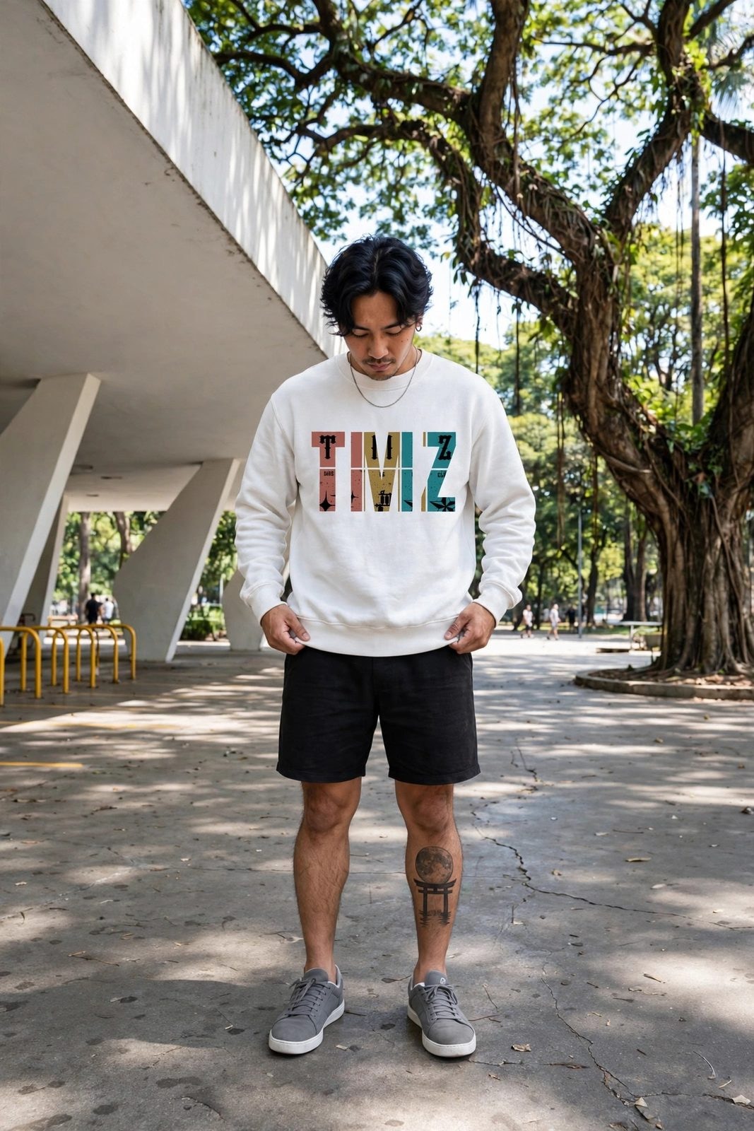 Moletom Careca RastaZ 2.0 — Branca, vista 3