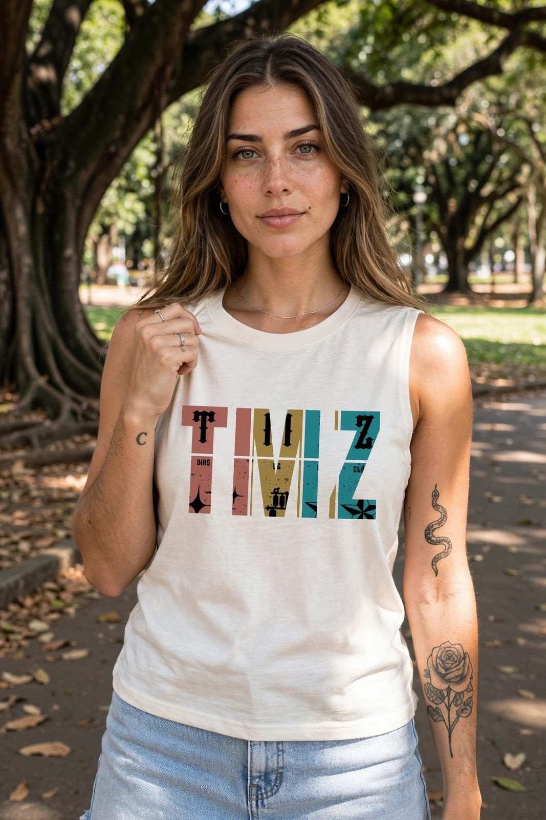 Tank Top RastaZ 2.0 — Off-White, vista 3