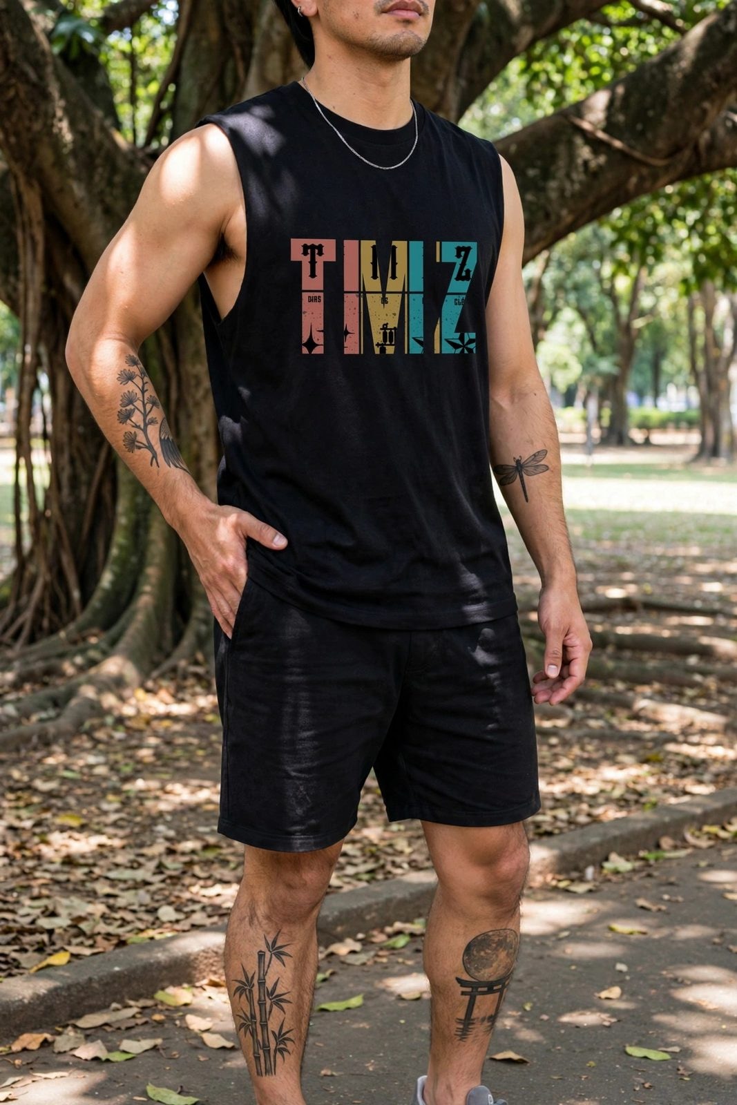 Tank Top RastaZ 2.0 — Preta, vista 1
