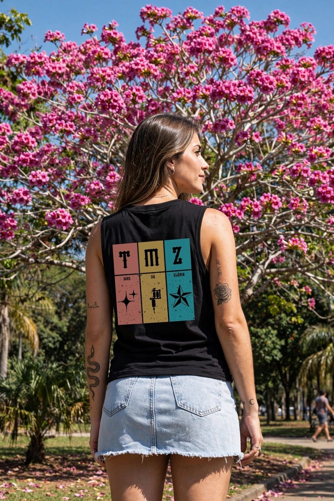 Tank Top RastaZ 2.0 — Preta, vista 2