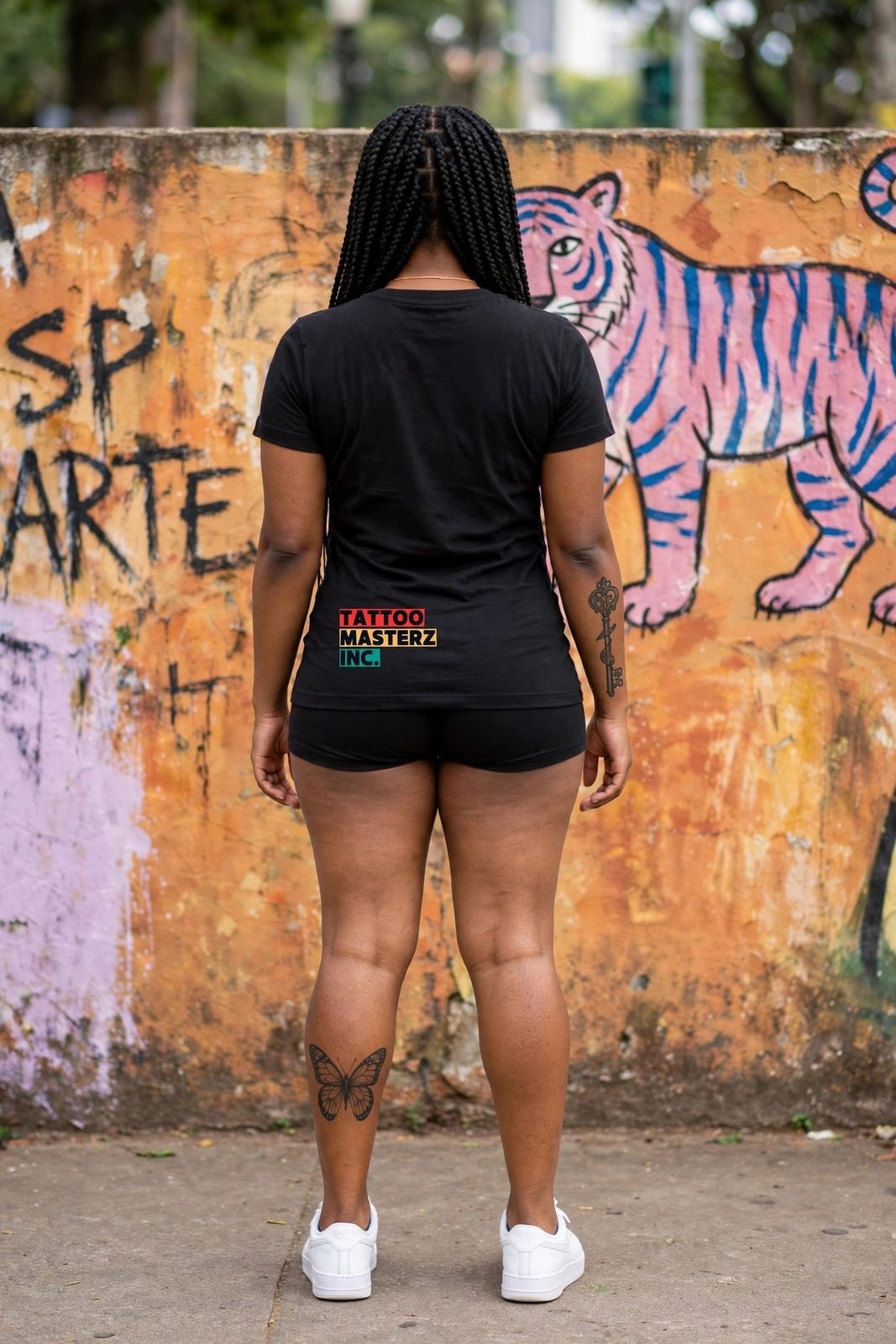 Baby Look RastaZ — Preta, vista 2