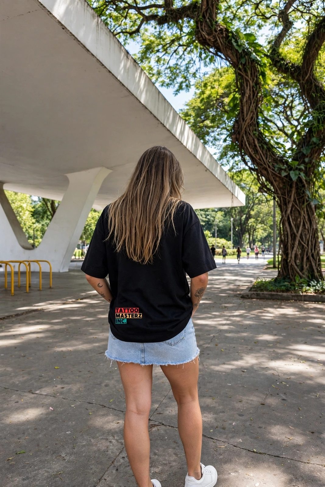 Camiseta Oversized Heavy RastaZ — Preta, vista 2