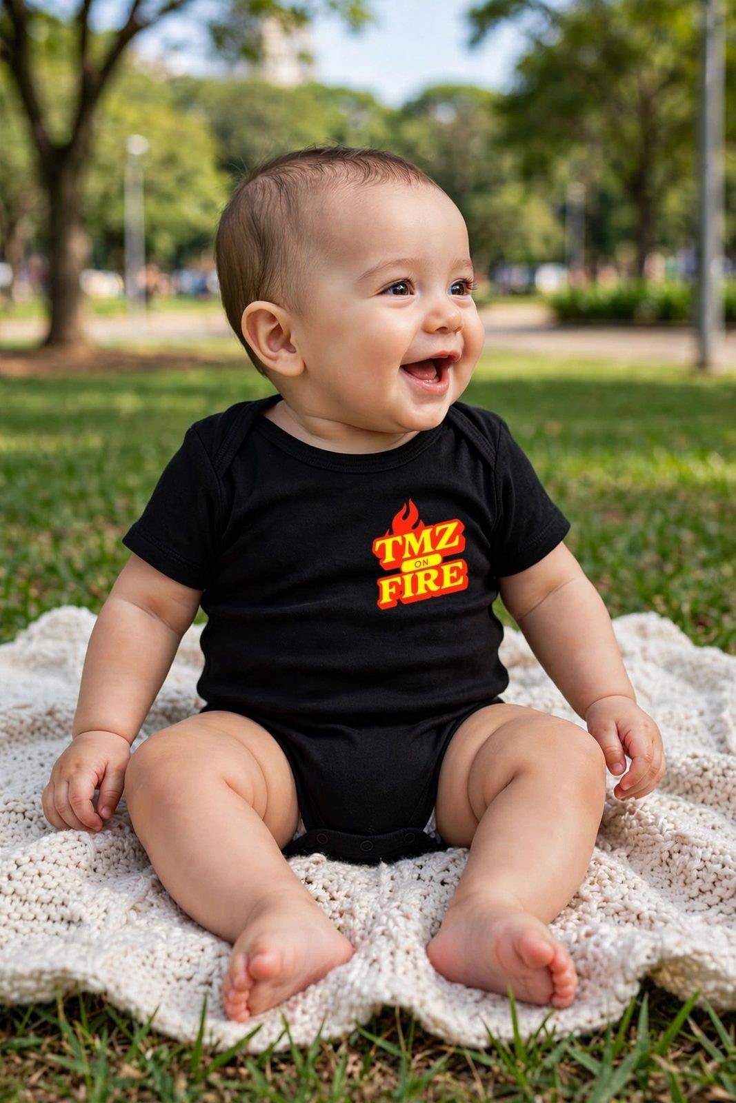 Body Baby TMZ Fire — Preta, vista 1